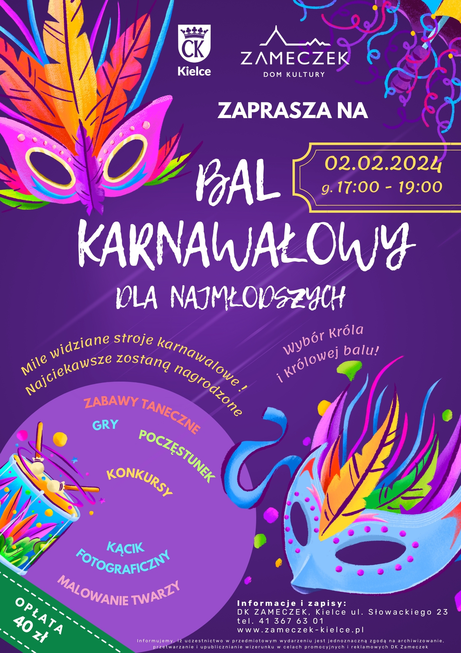 Bal Karnawałowy w Domu Kultury Zameczek Jak spędzić czas