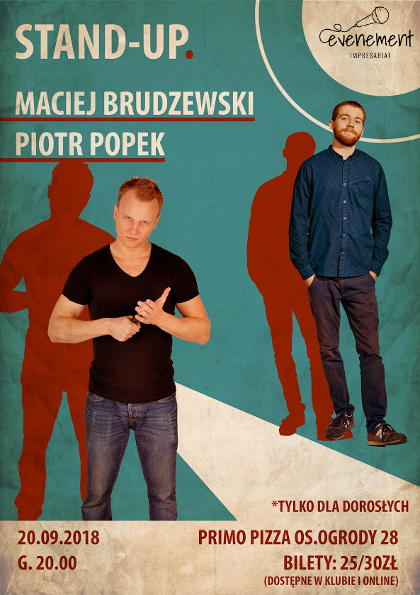 Stand-up Maciej Brudzewski i Piotr Popek w Ostrowcu Świętokrzyskim