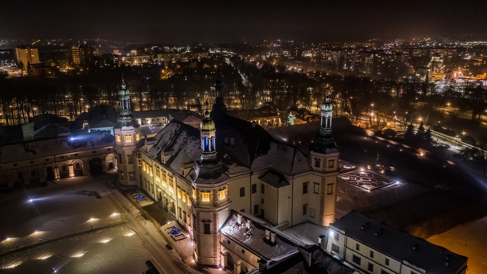 Kielce - Wzgórze Zamkowe zima