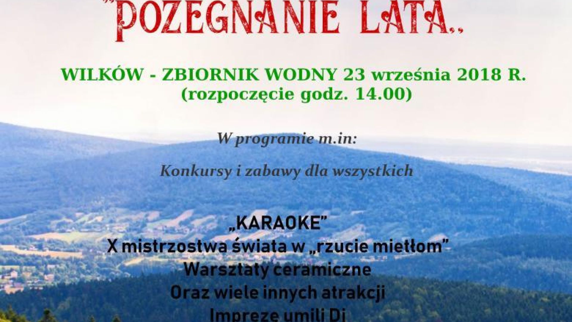 Festyn rodzinny "Pożegnanie lata" w Wilkowie