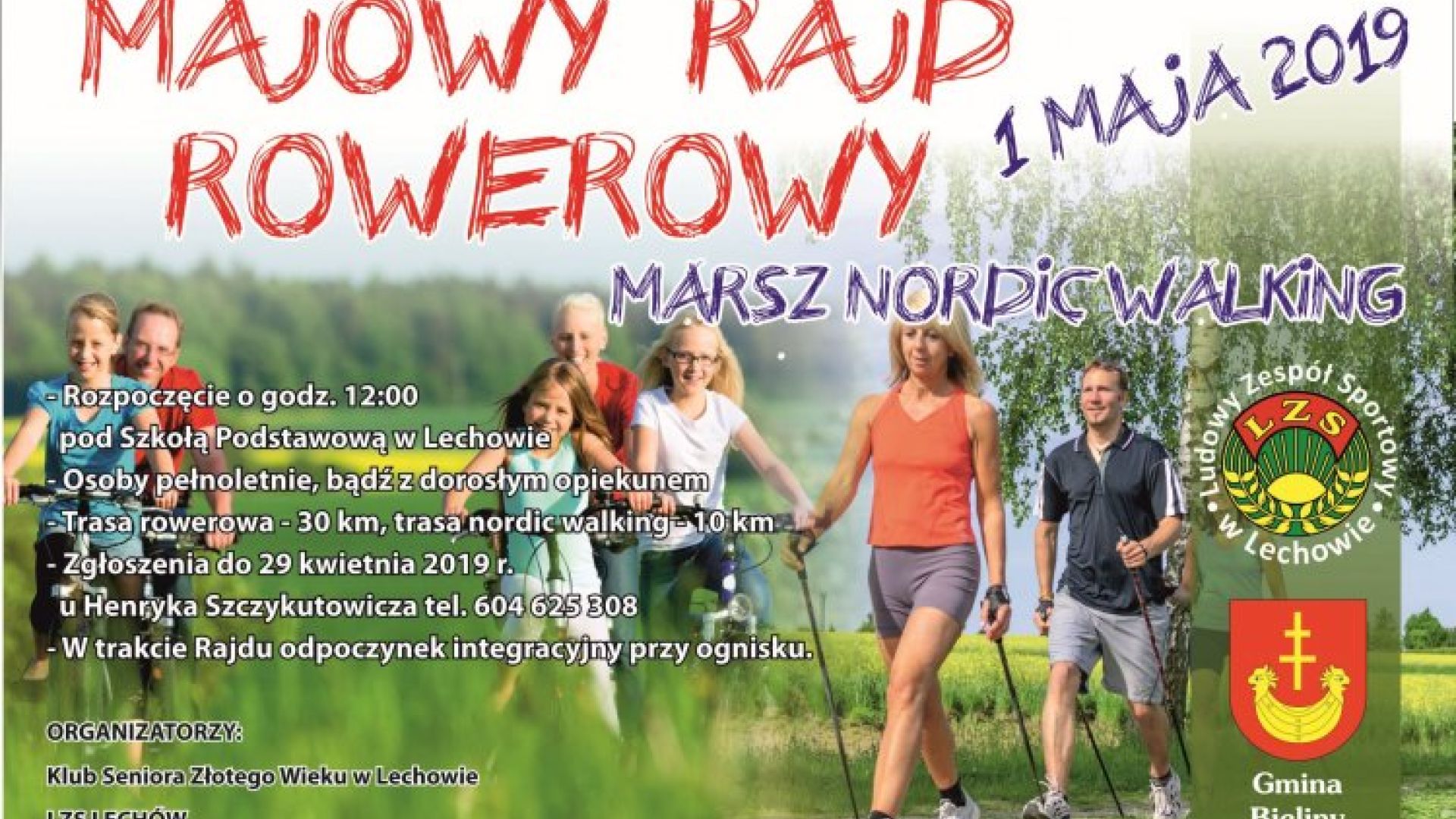 Majowy Rajd Rowerowy i Marsz Nordic Walking