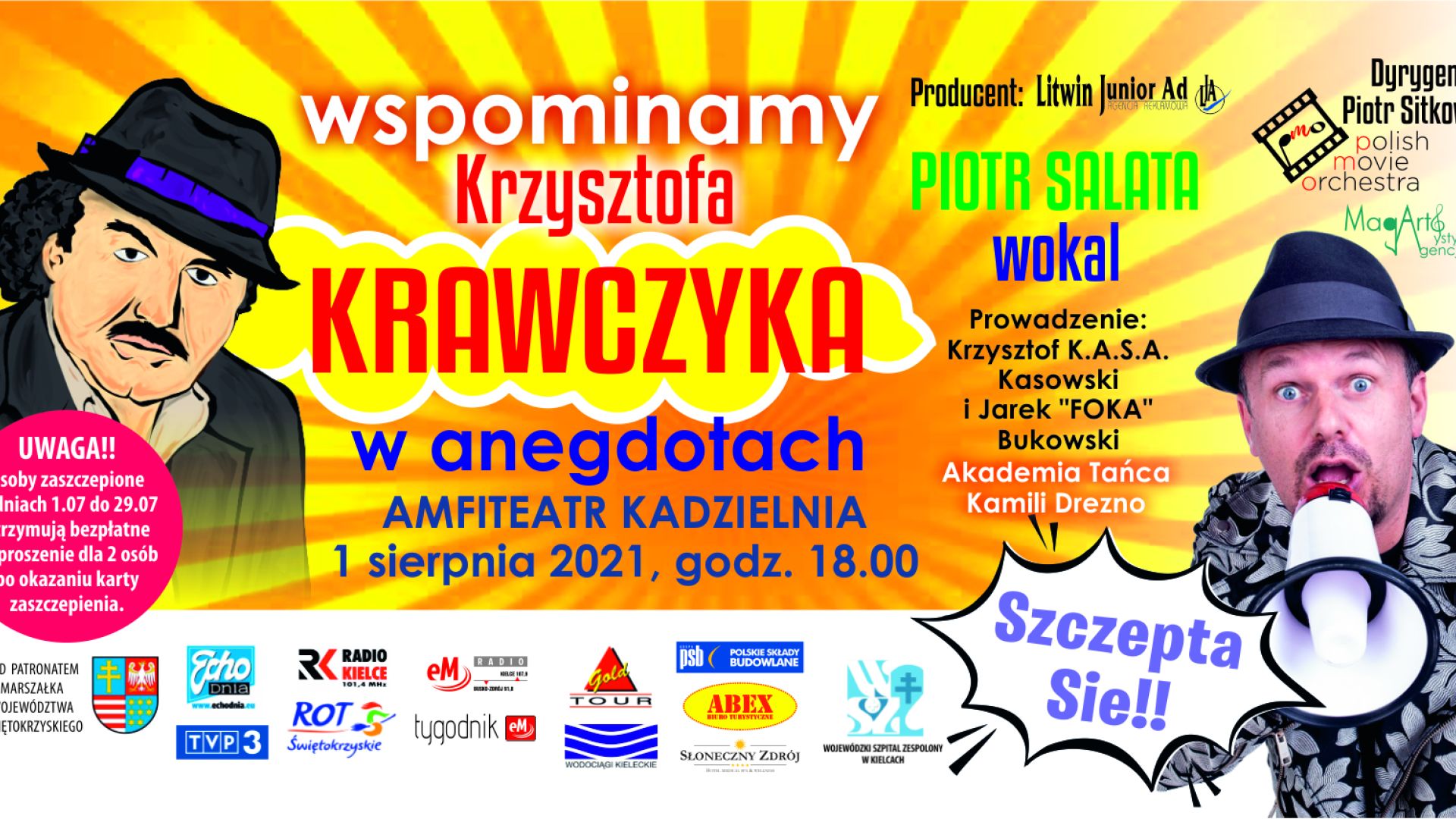 Największe hity Krawczyka na Kadzielni Dla zaszczepionych - zaproszenia gratis!