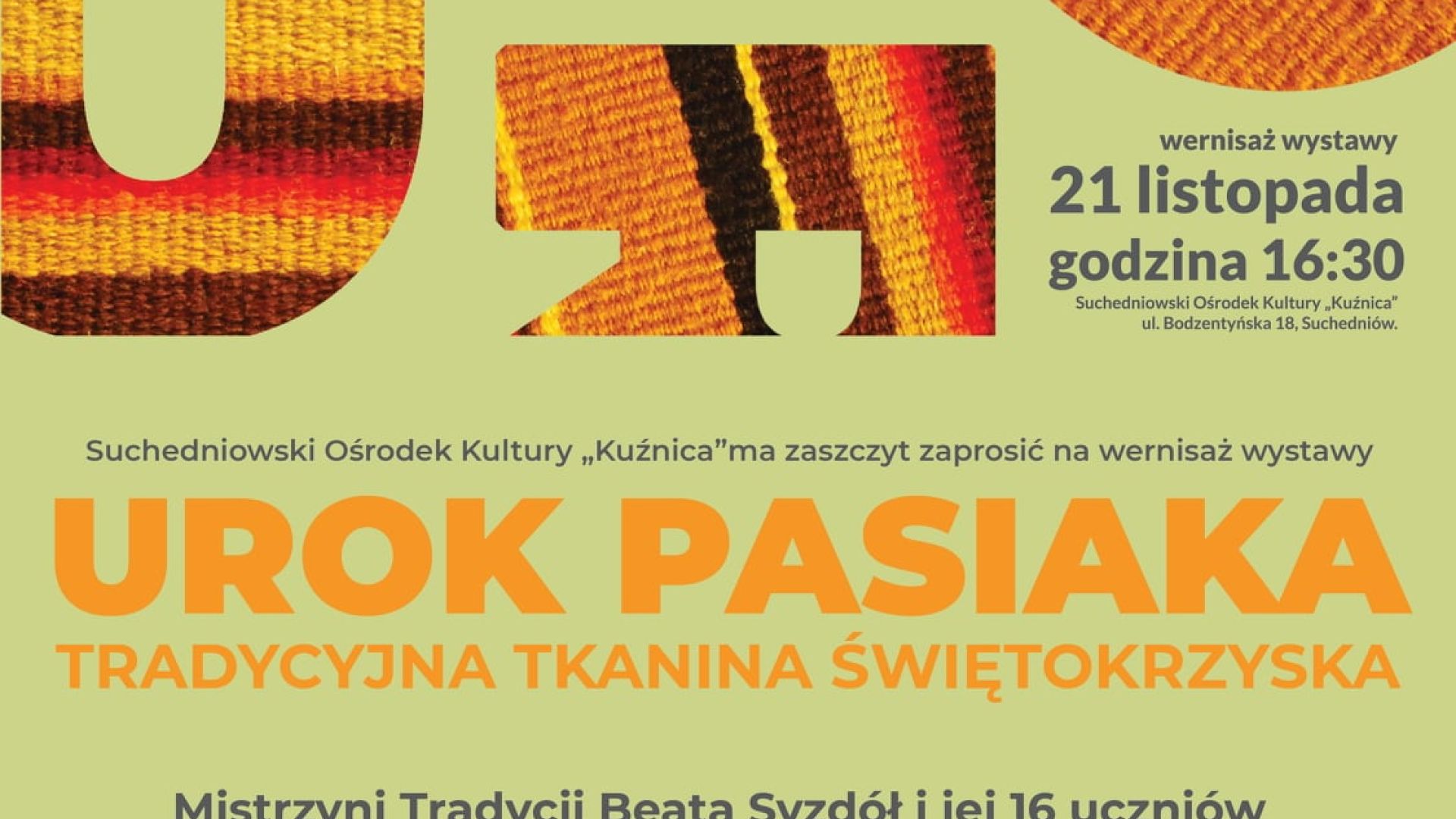 Urok pasiaka - tradycyjna tkanina świętokrzyska