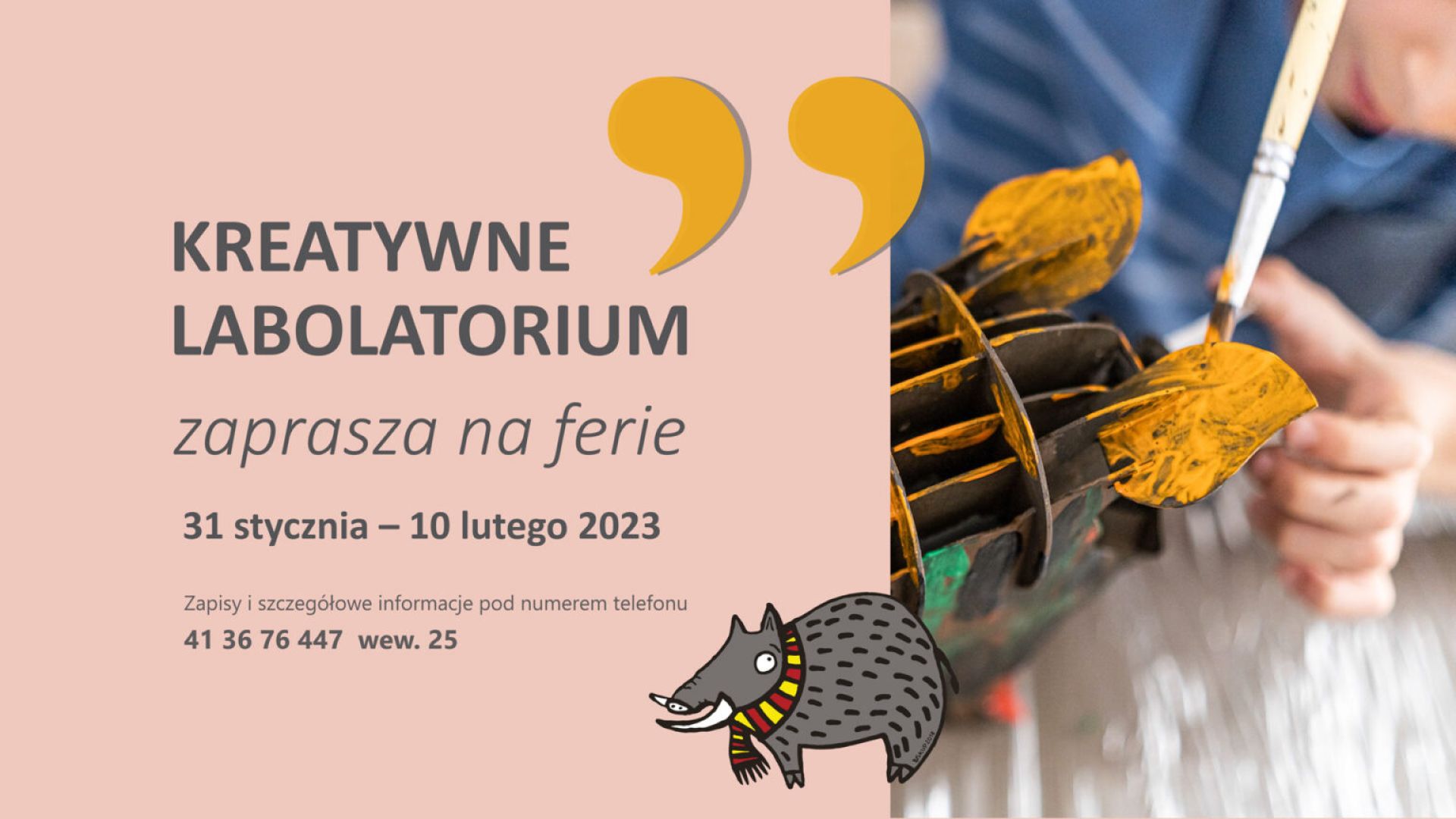 Kreatywne laboratorium - ferie w BWA