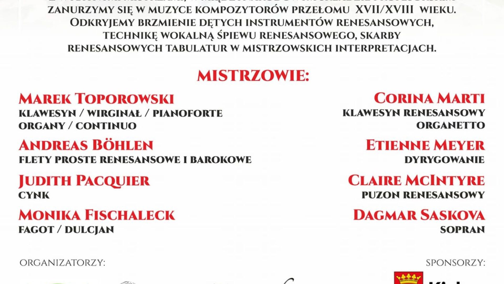 Muzyka Przełomu Epok - Akademia Muzyki Dawnej
