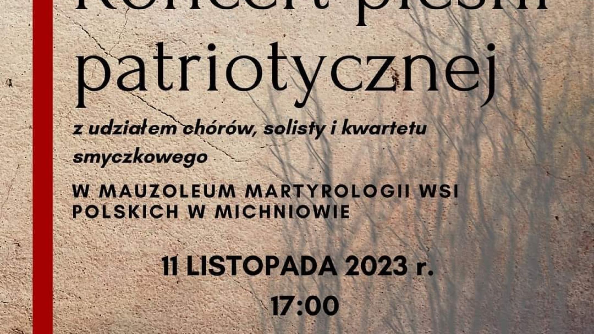 Koncert pieśni patriotycznej w Michniowie