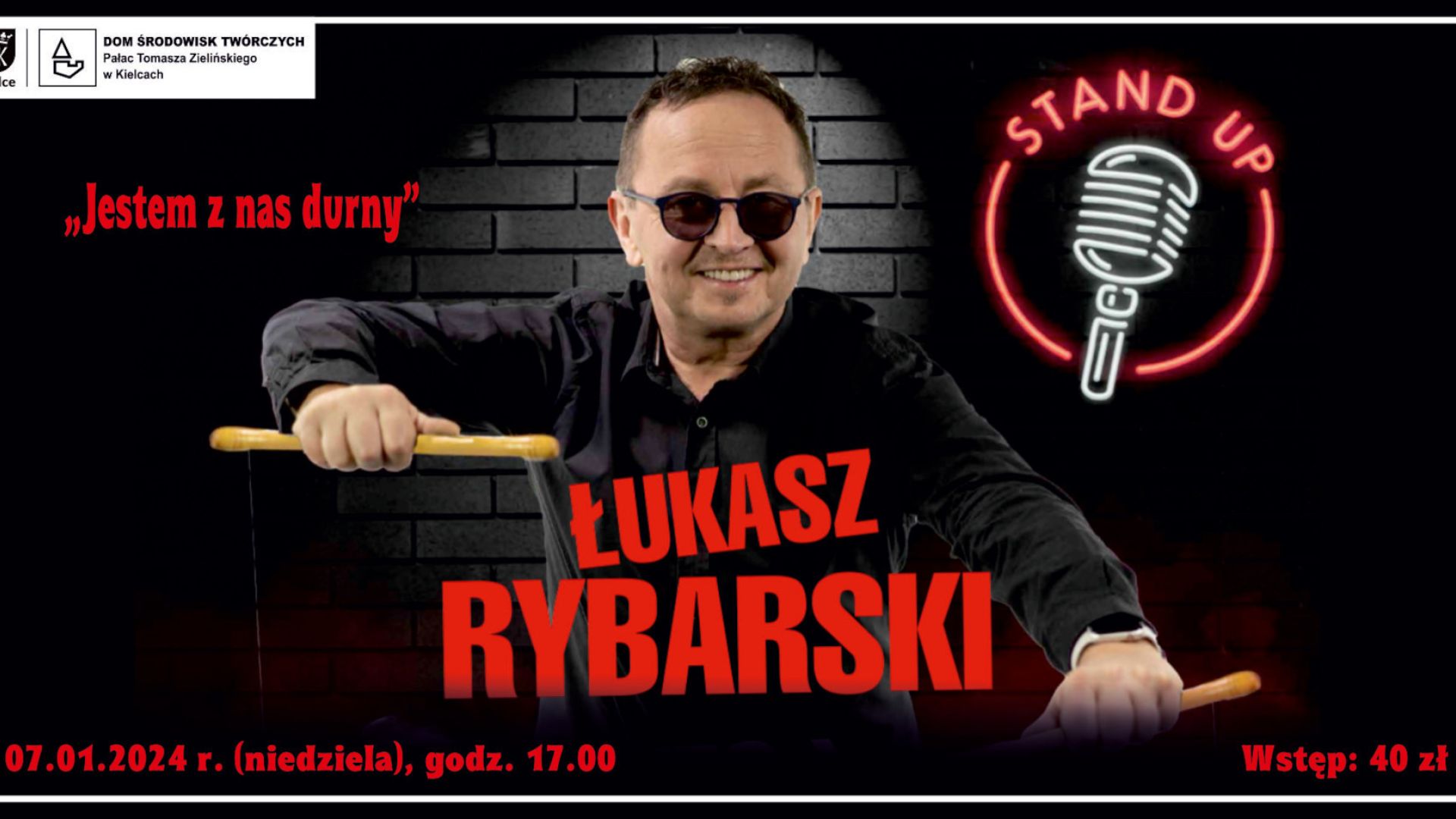 Łukasz Rybarski stand-up „Jestem z nas durny”