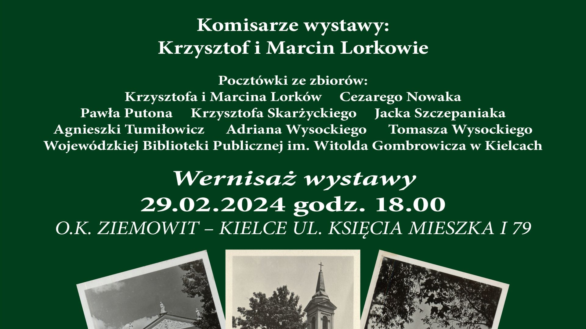 Wernisaż i wystawa dawnych pocztówek Ziemi Kieleckiej