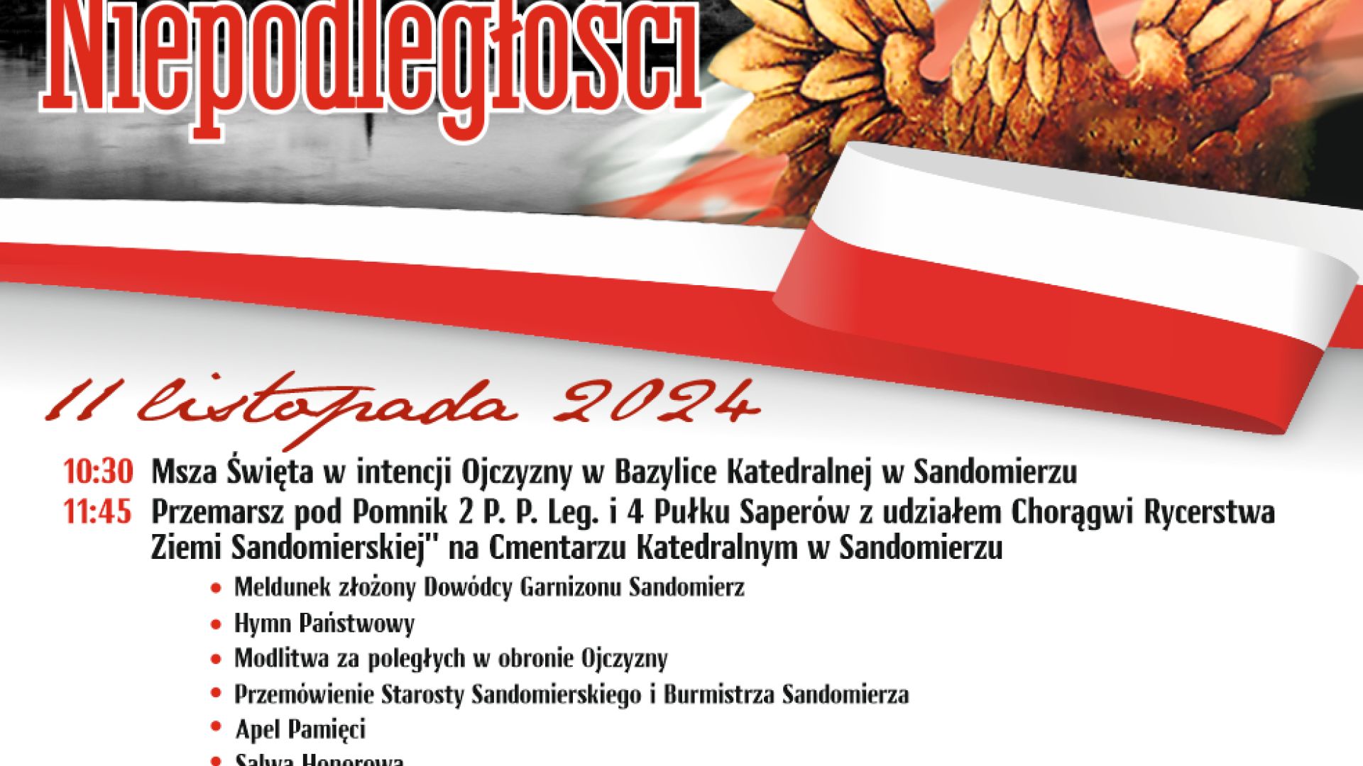 Narodowe Święto Niepodleglości w Sandomierzu