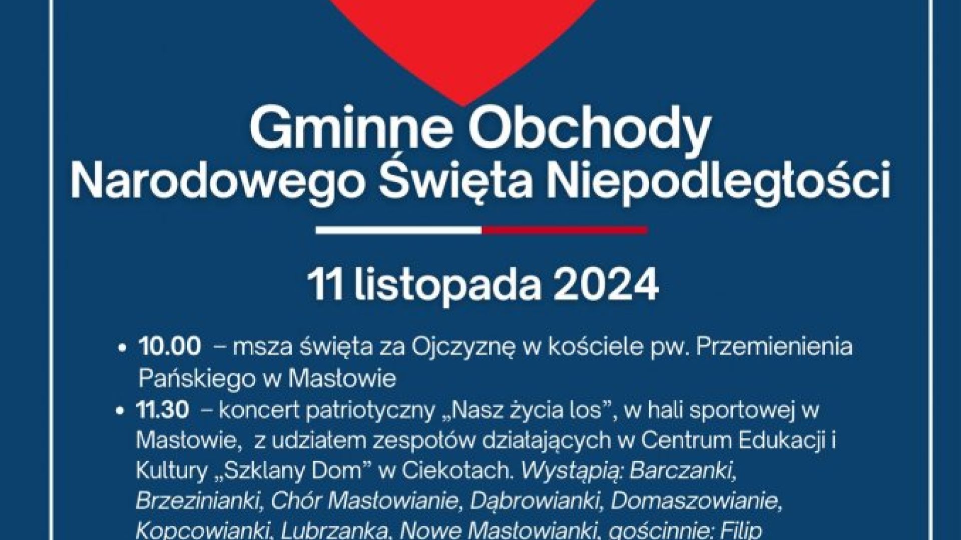Gminne Obchody Narodowego Święta Niepodległości w Masłowie