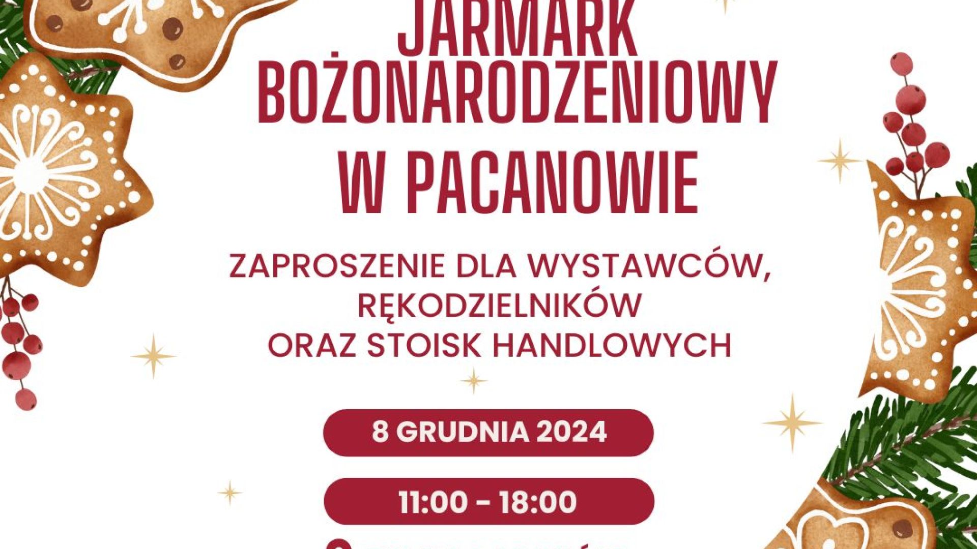 Jarmark Bożonarodzeniowy w Pacanowie