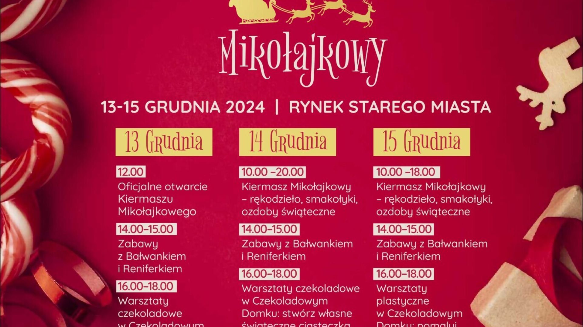 X Jarmark Mikołajkowy w Sandomierzu