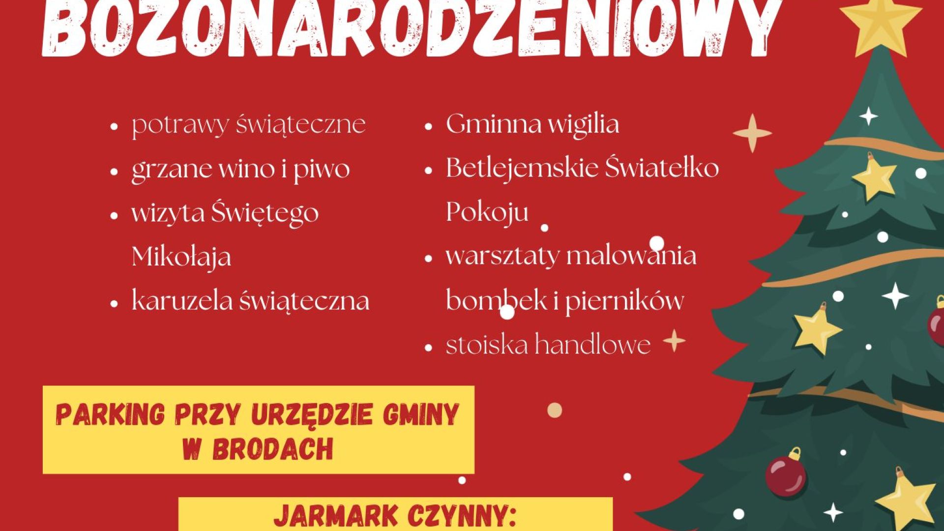 Jarmark Bożonarodzeniowy w Gminie Brody