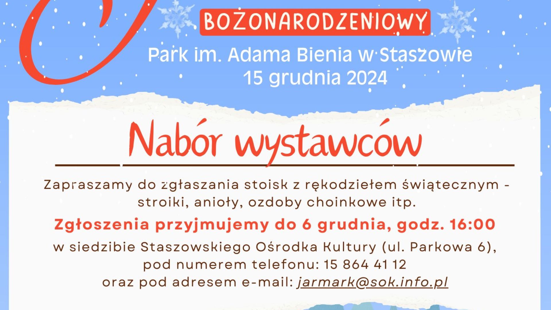 Jarmark Bożonarodzeniowy w Staszowie