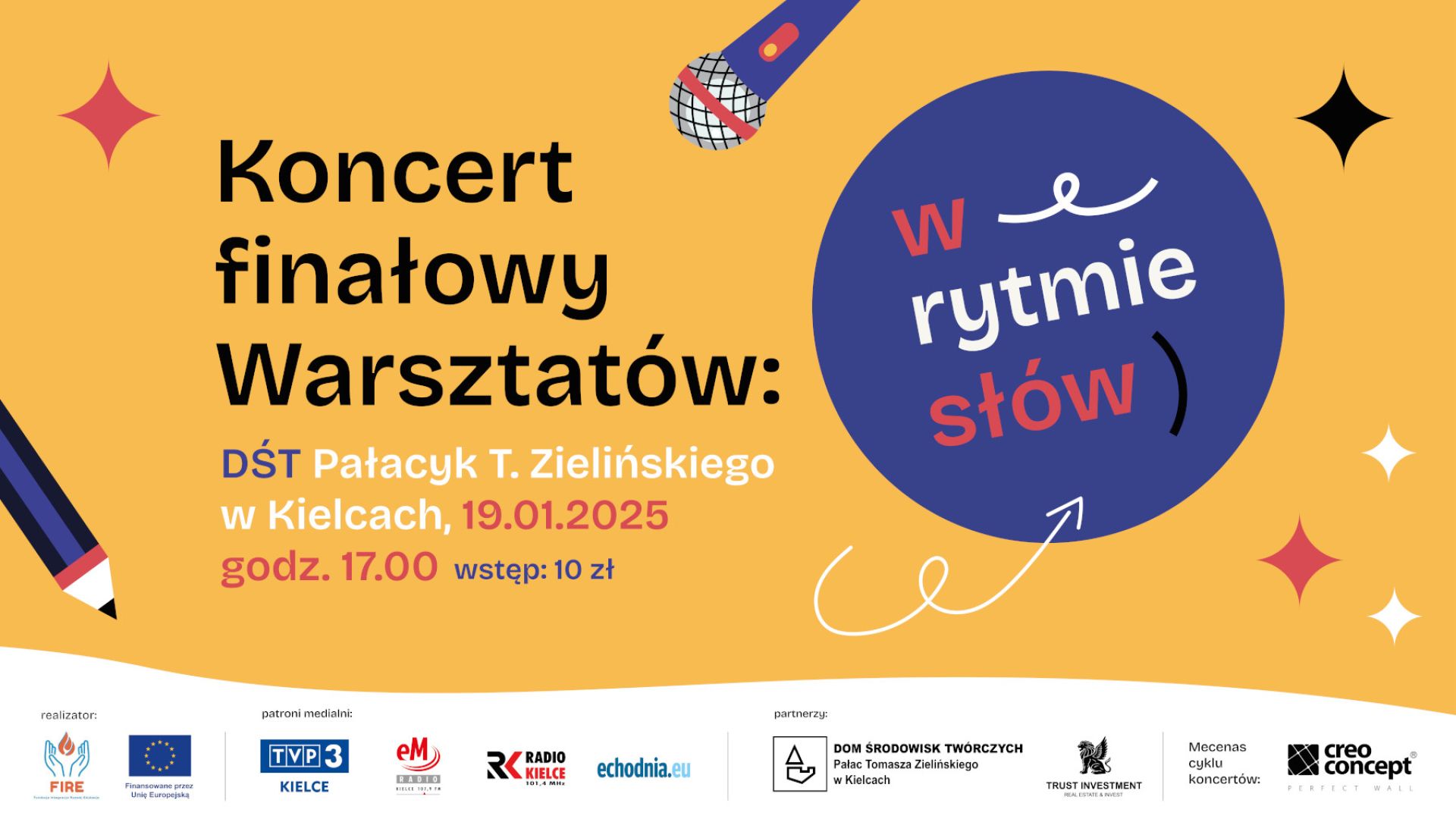 Koncert finałowy Warsztatów „W rytmie słów" w Kielcach