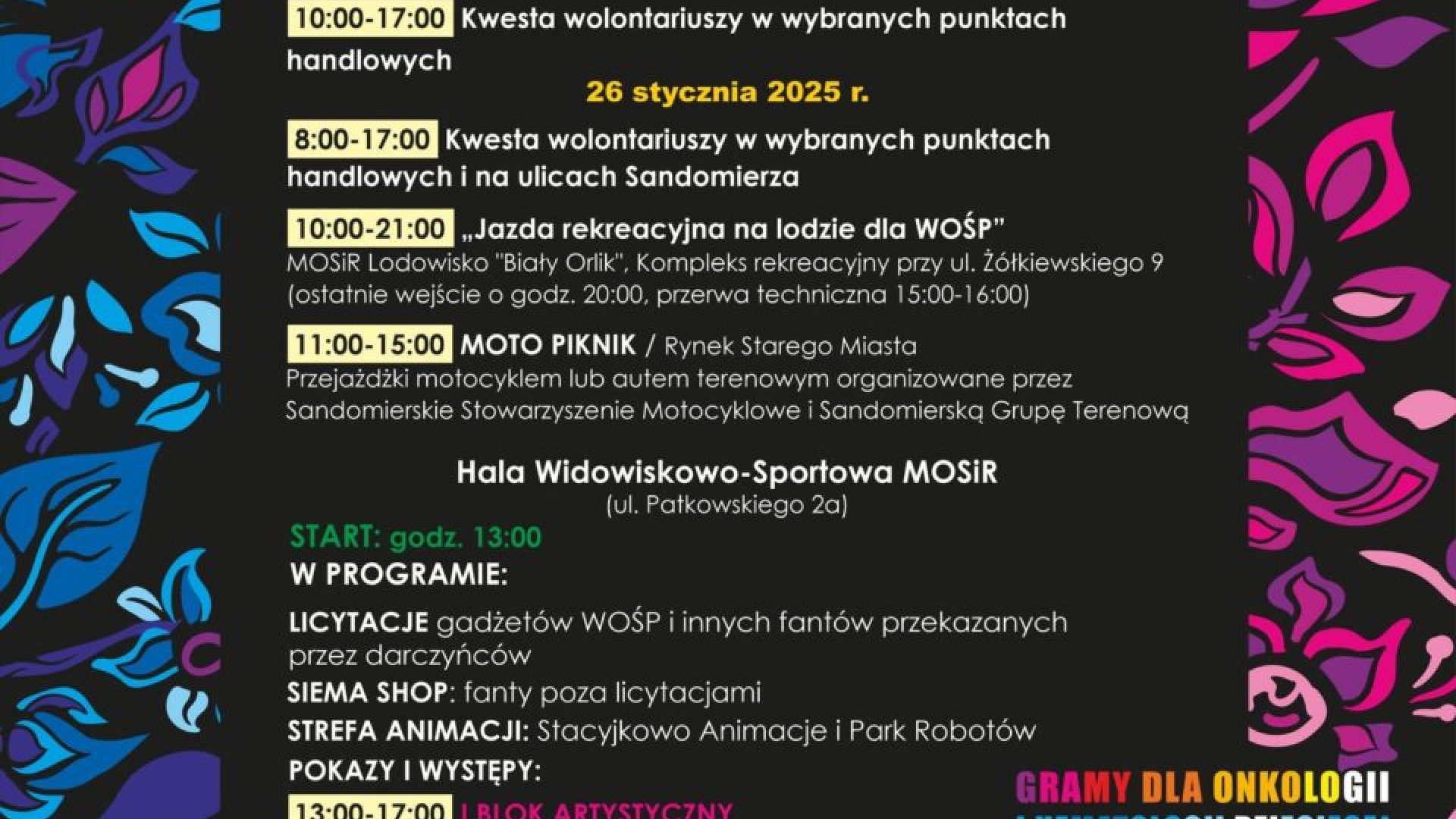 33. finał WOŚP-u w Sandomierz