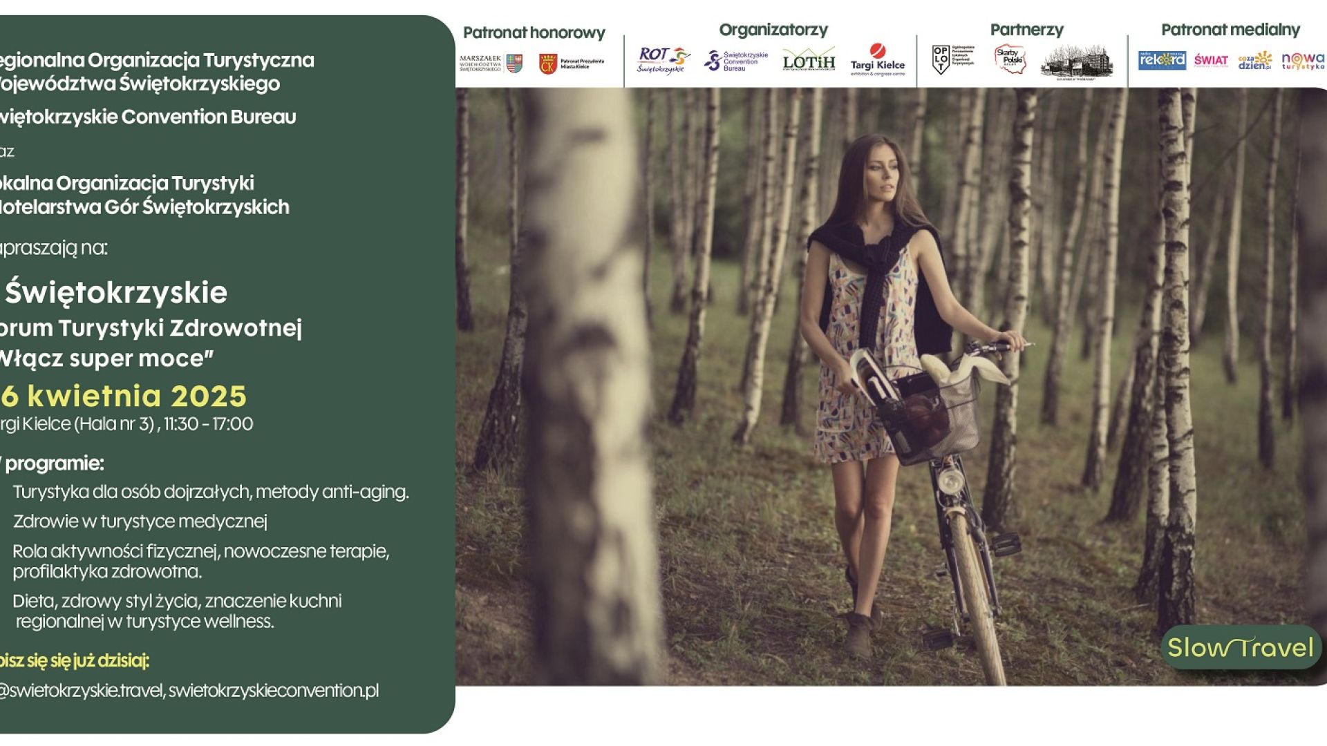 SLOWTRAVEL i II Świętokrzyskie Forum Turystyki Zdrowotnej "Włącz super moce"