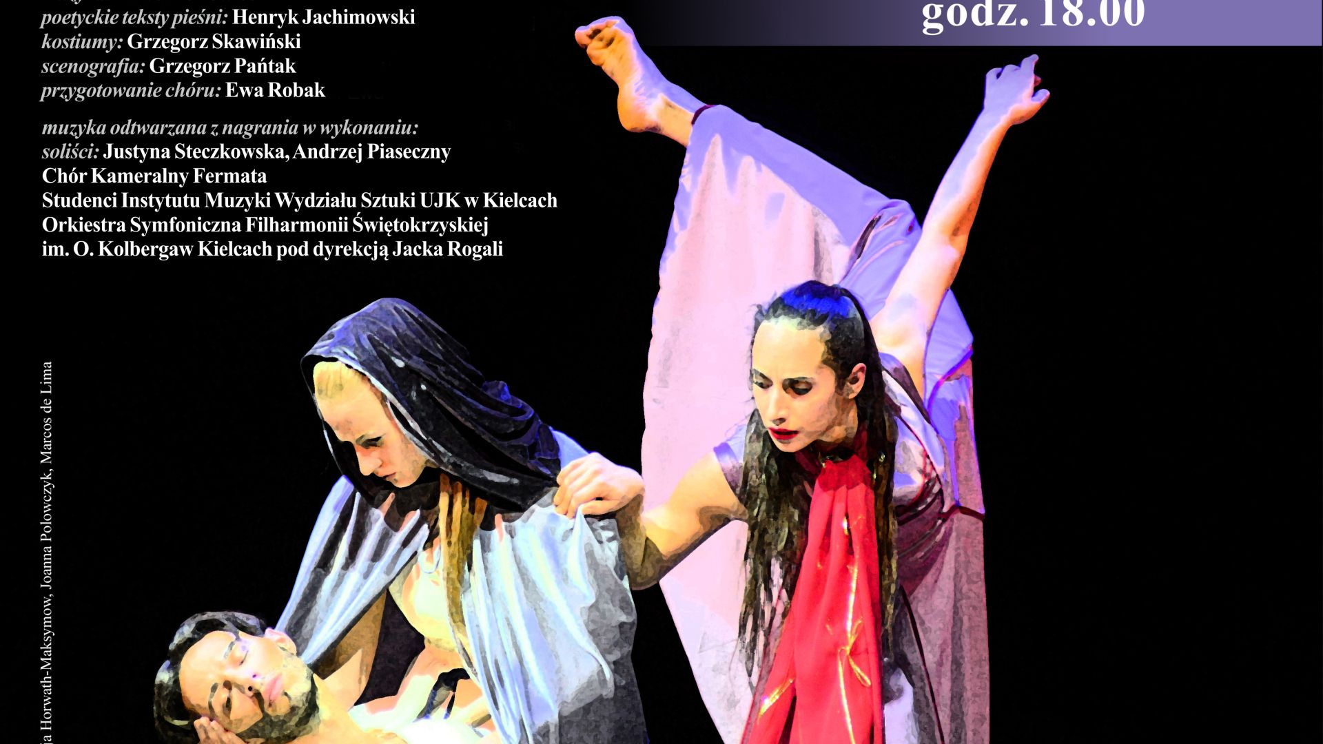 Spektakl "Pasja" w wykonaniu Kieleckiego Teatru Tańca