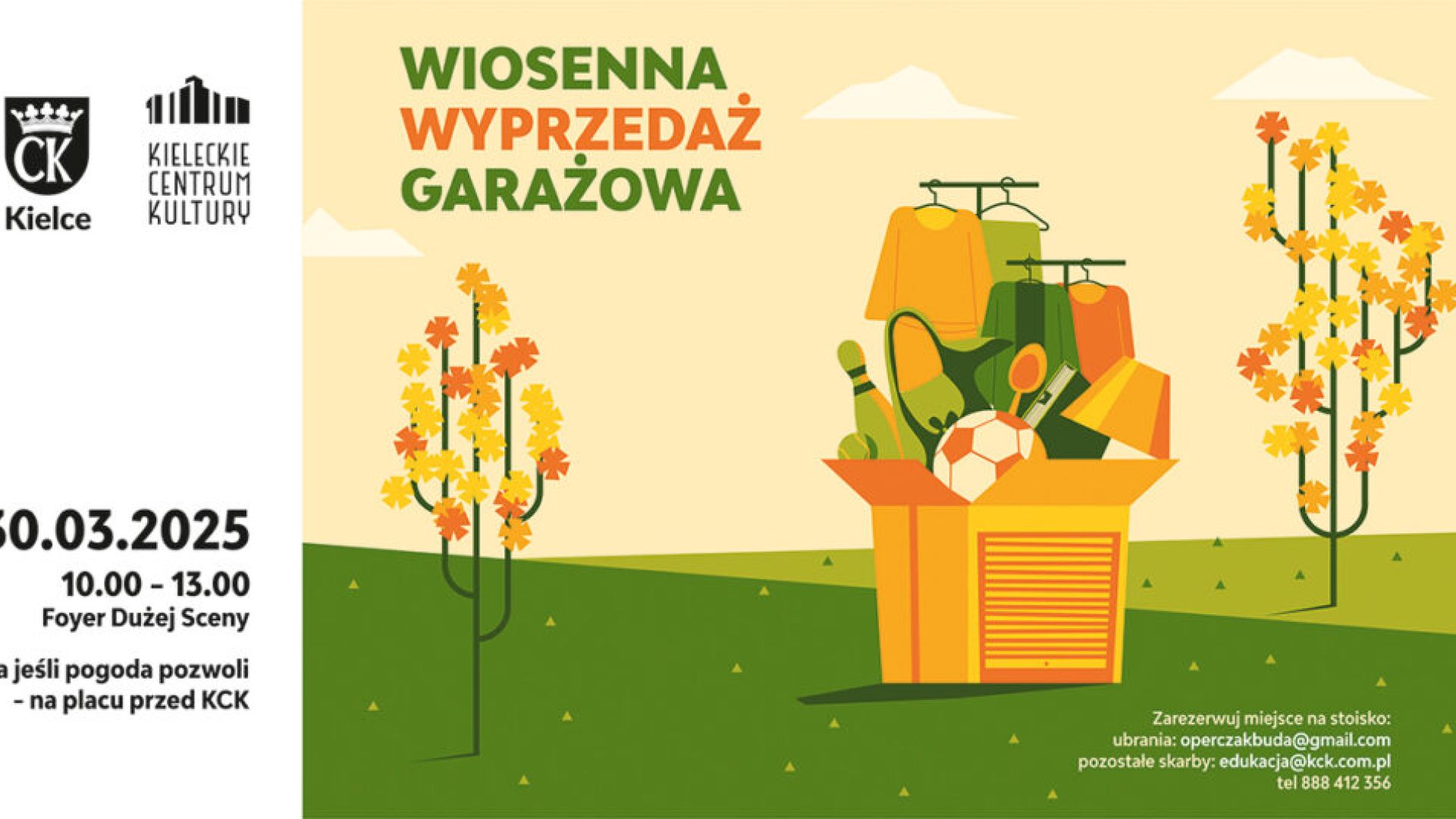 Wiosenna wyprzedaż garażowa w Kieleckim Centrum Kultury