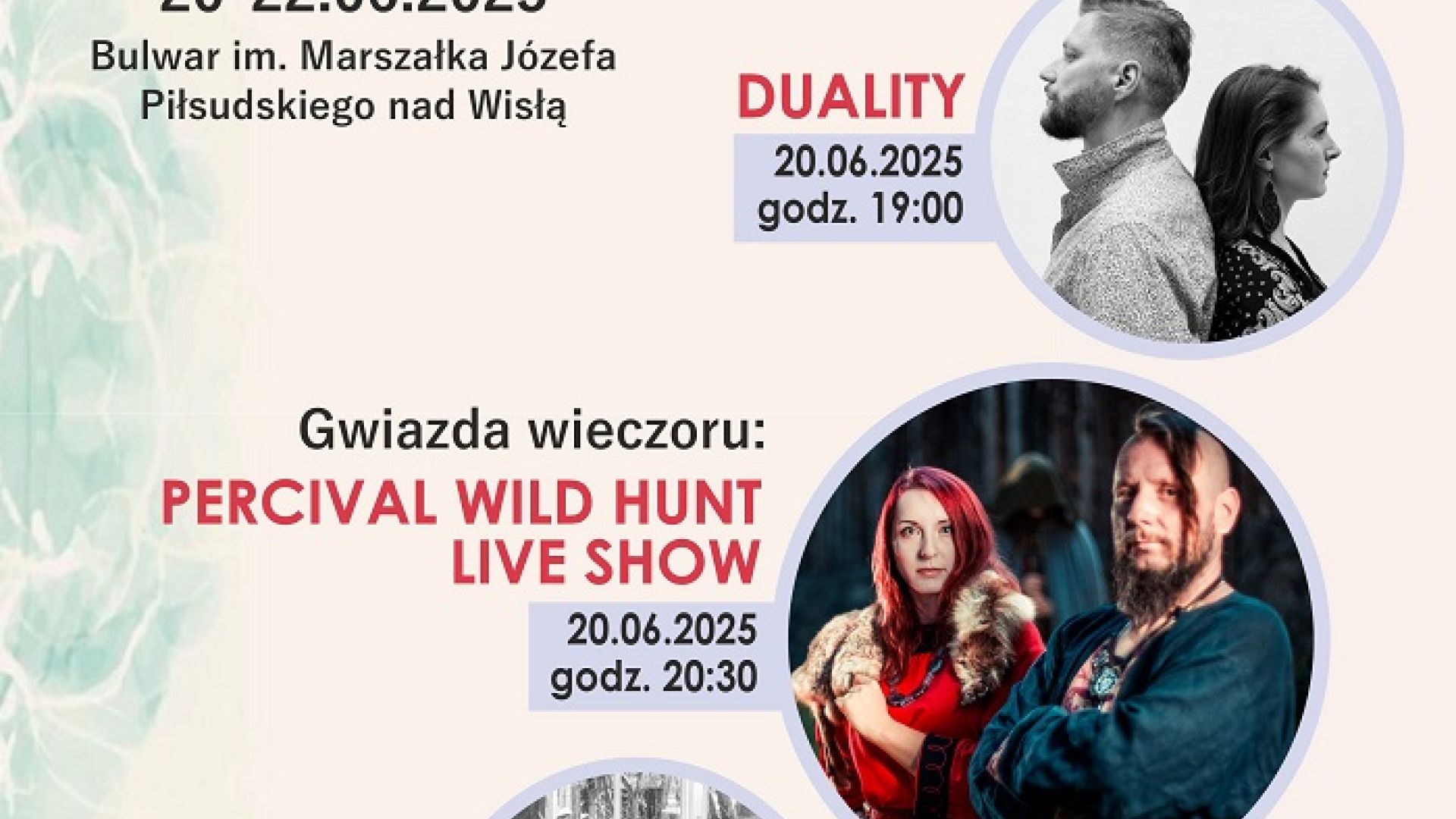 Koncerty w ramach III Sandomierskich Wianków Flisackich 2025