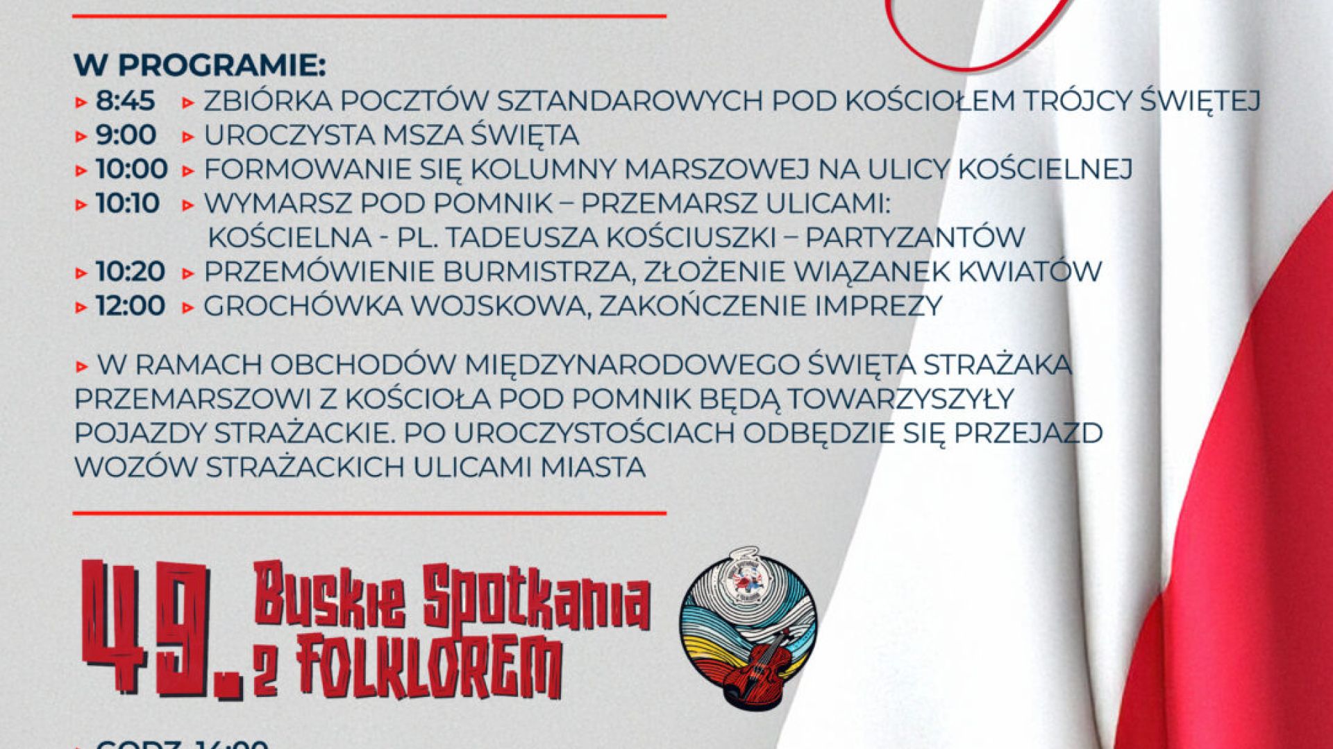 Obchody 234. Rocznicy Uchwalenia Konstytucji 3 Maja w Jędrzejowie