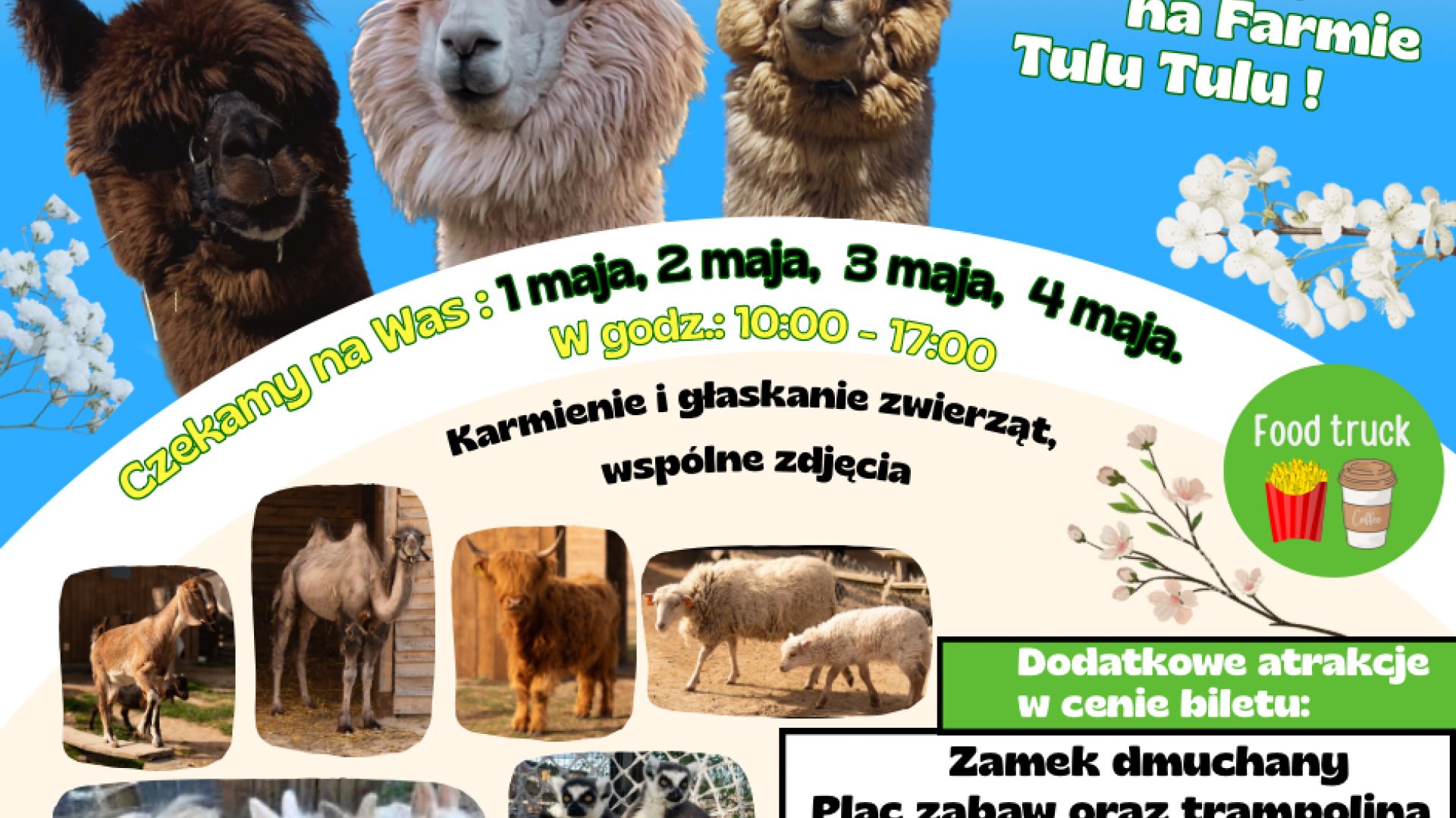 Majówka wśród zwierząt na Farmie Tulu Tulu