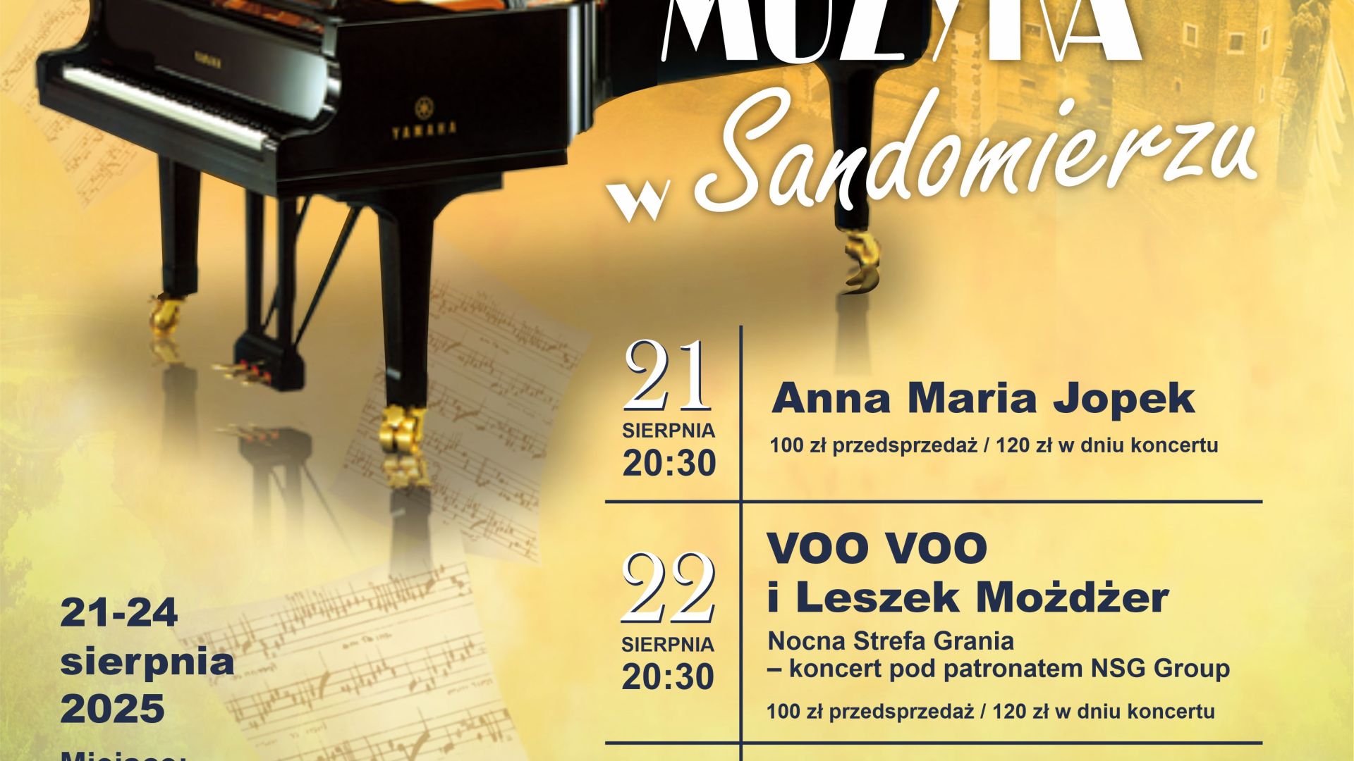 XXXIV Festiwal „Muzyka w Sandomierzu”
