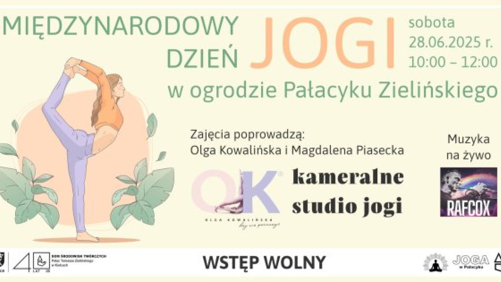 Międzynarodowy Dzień Jogi w ogrodzie Pałacyku Zielińskiego