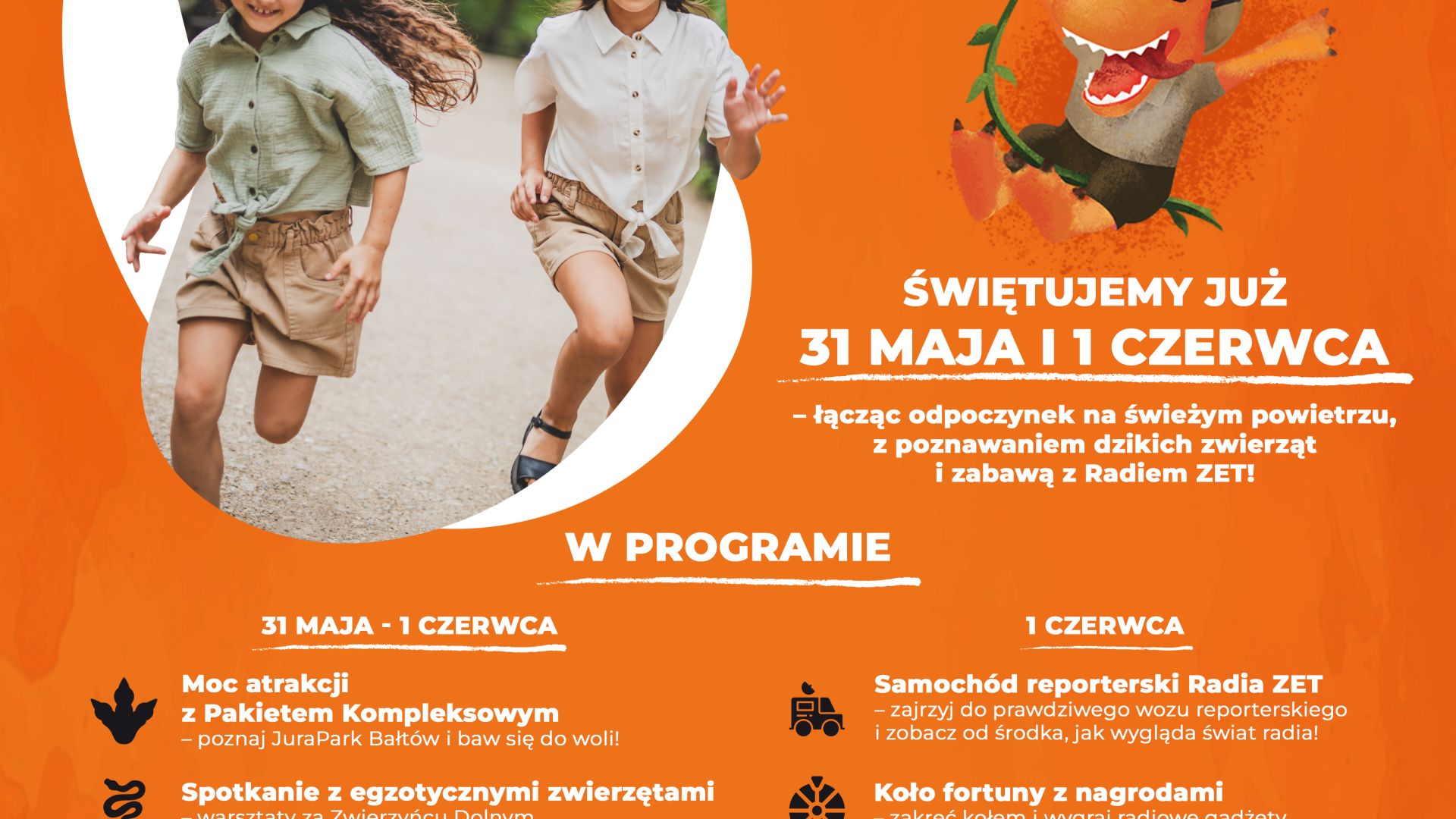 Odlotowy Dzień Dziecka od A do Zet w JuraParku Bałtów!