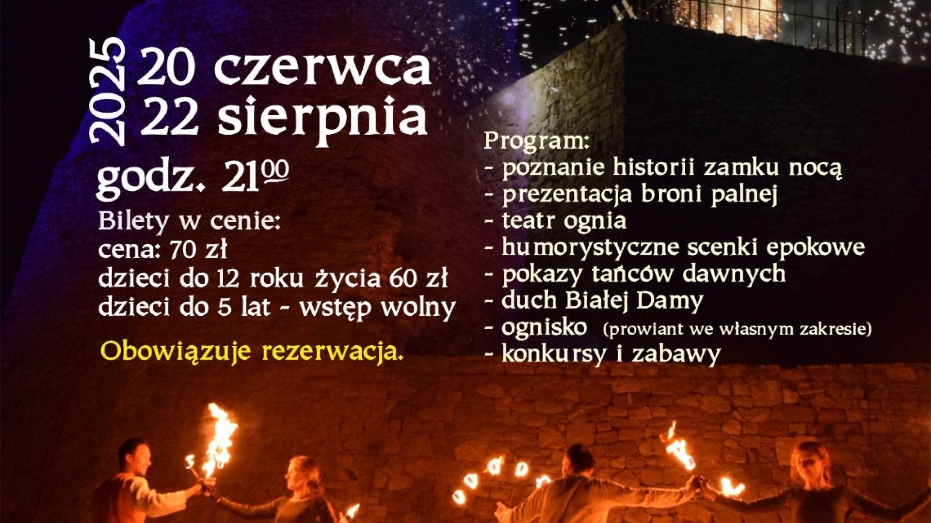 Noc na Zamku Królewskim w Chęcinach
