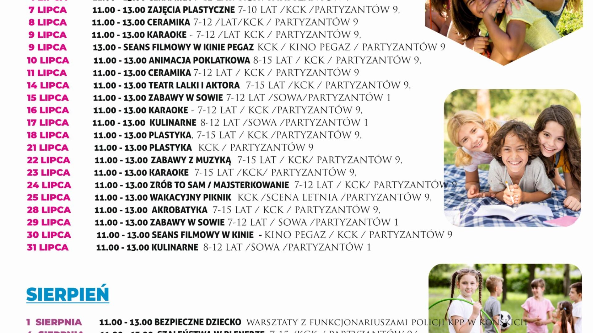 Wakacje z Koneckim Centrum Kultury