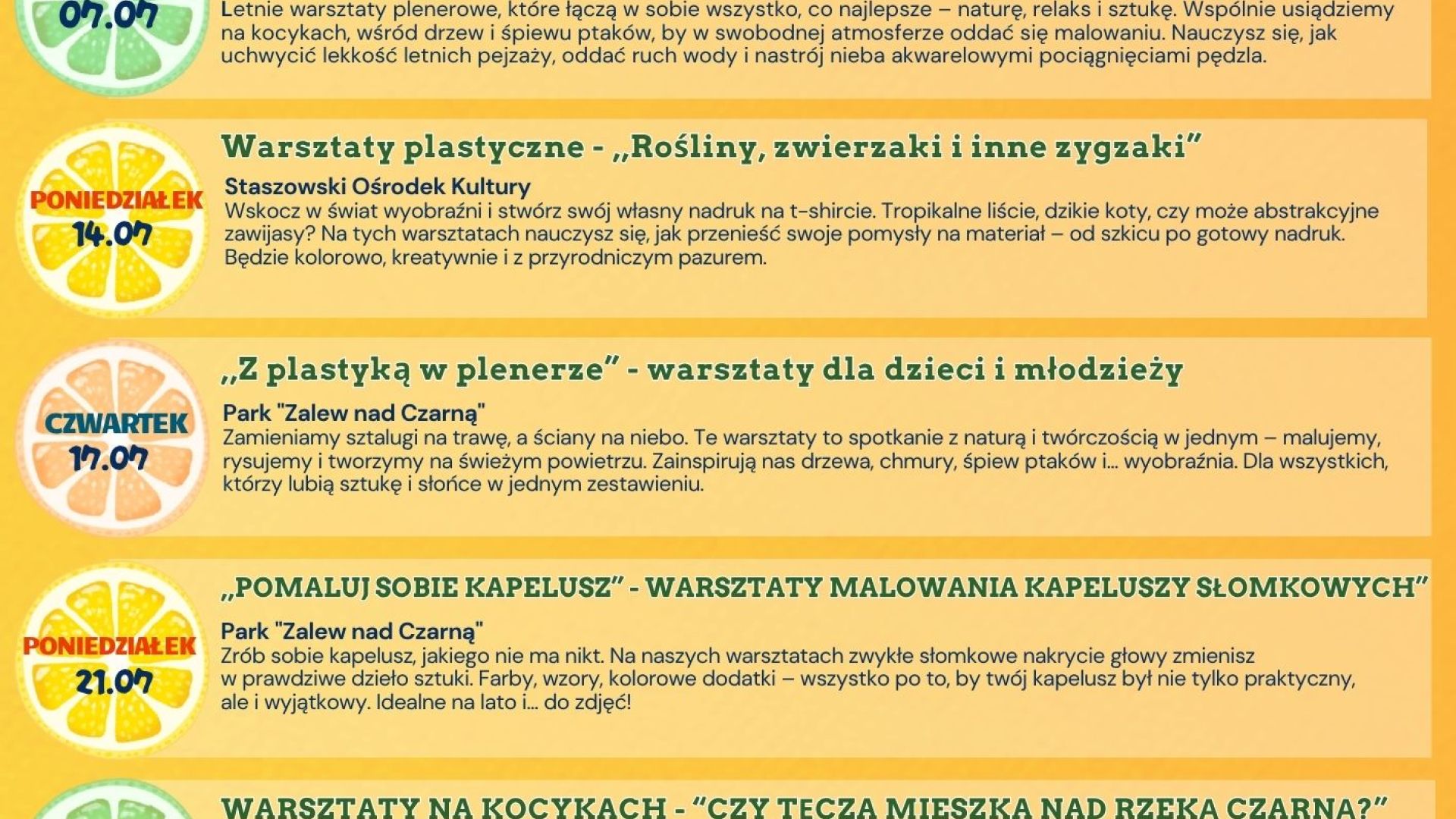 Wakacyjna Sokowirówka ze sztuką w Staszowie