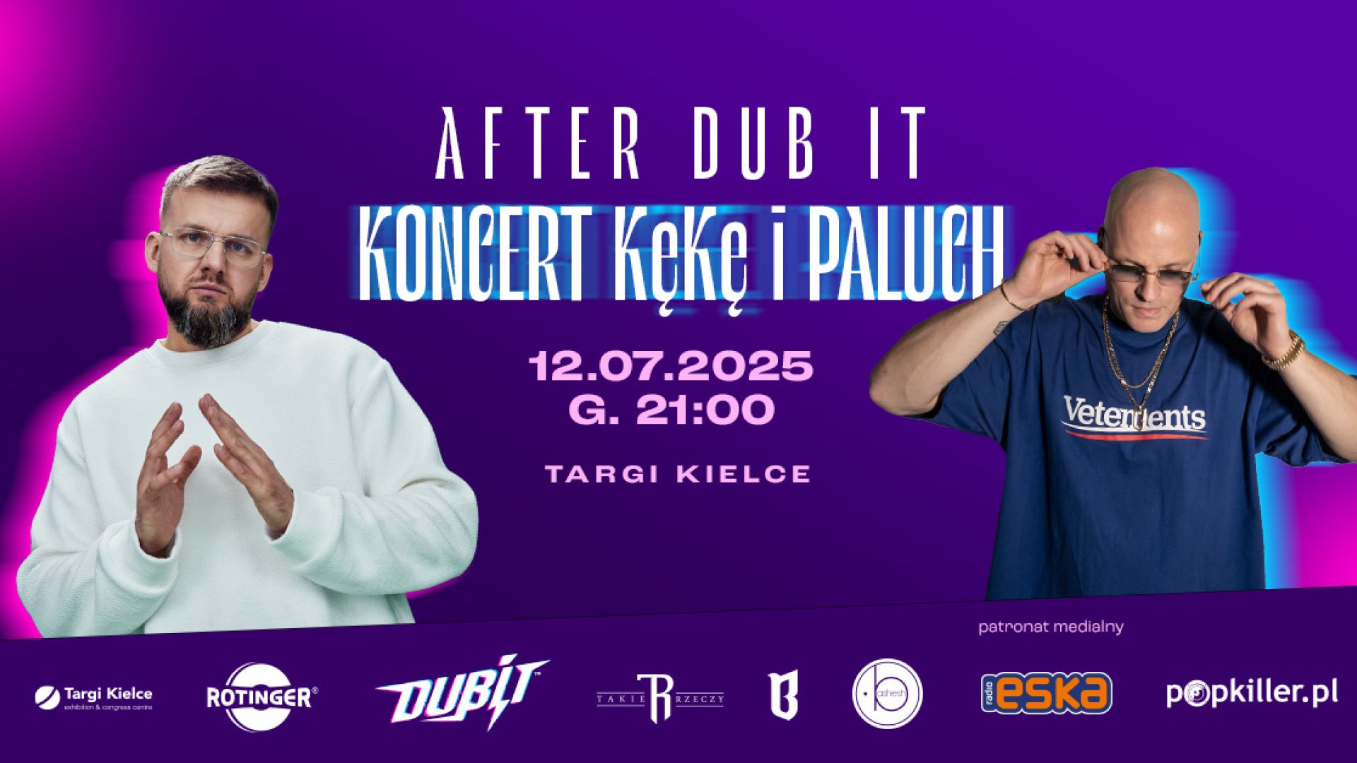 Koncert Kękę i Paluch w Kielcach