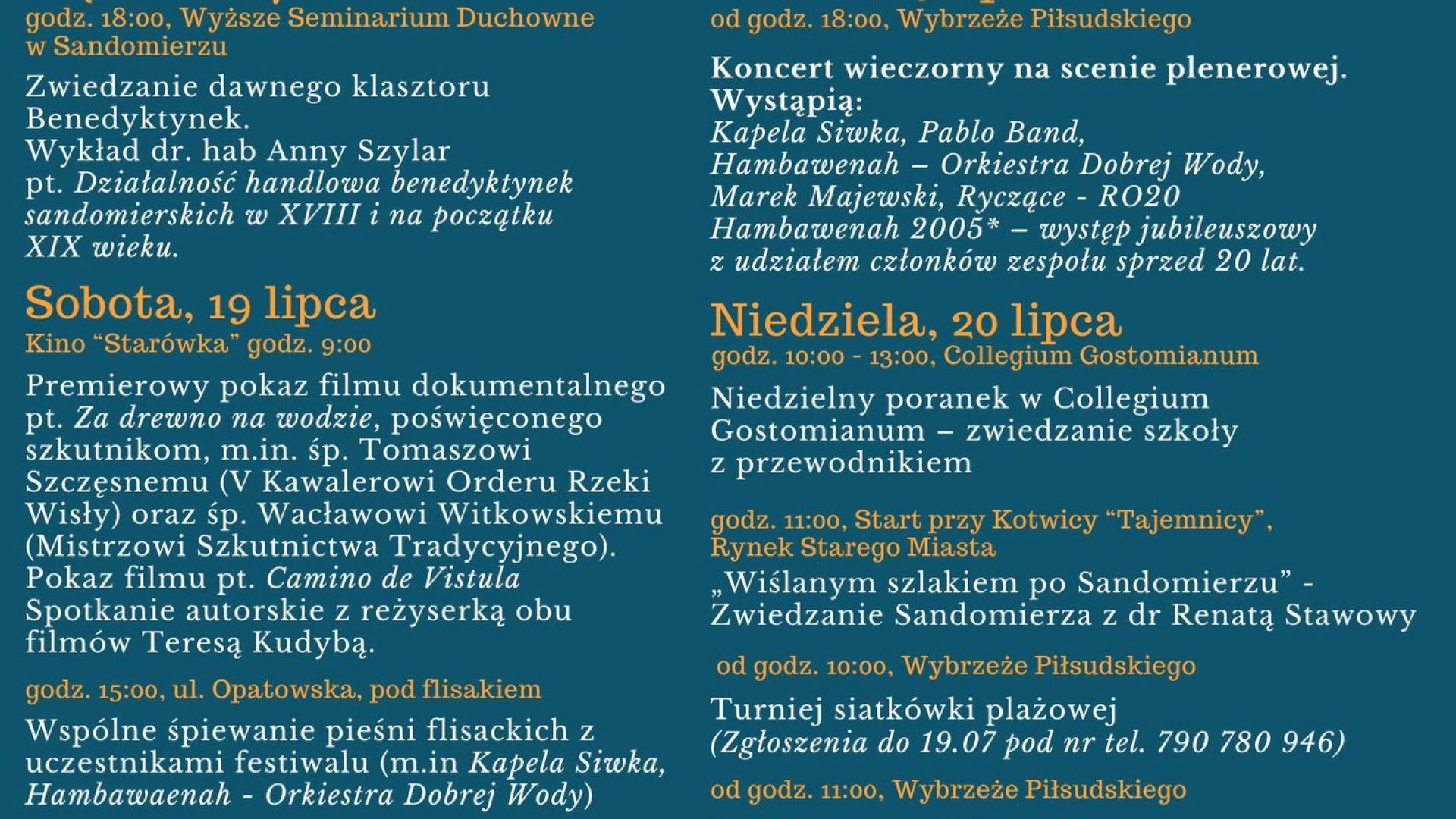 XVI Dookoła Wody Festiwal