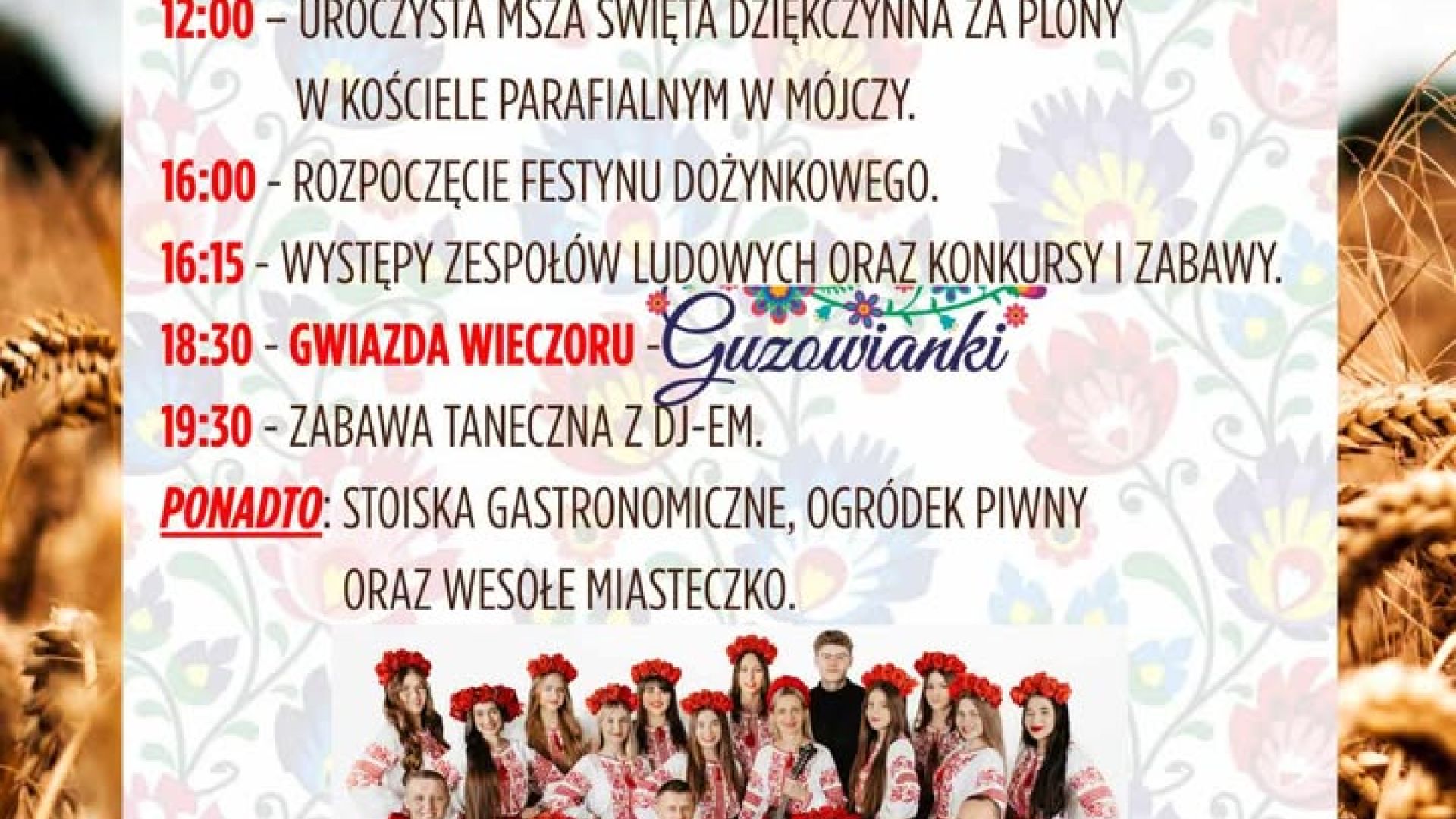 Dożynki parafialne w Mójczy