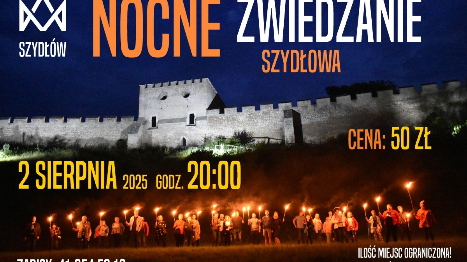 Nocne zwiedzanie Szydłowa
