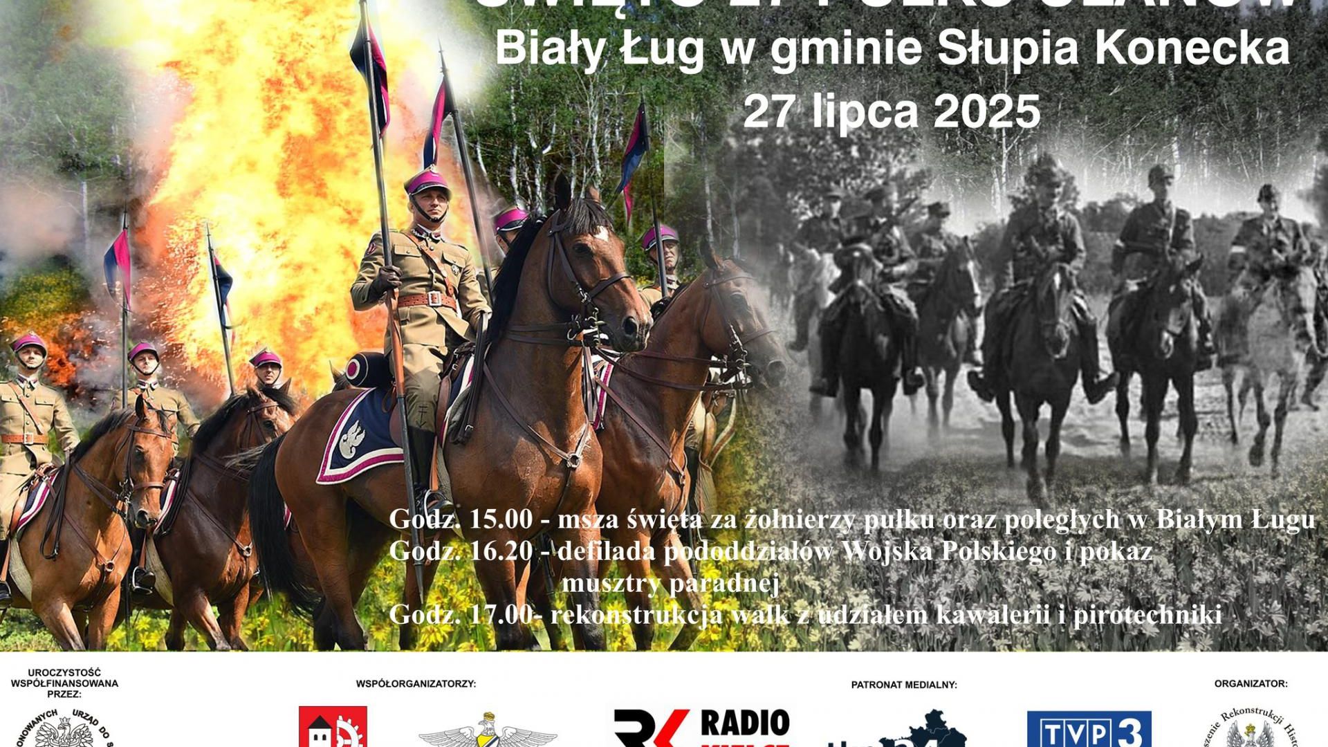 Święto 27. Pułku Ułanów w Białym Ługu w gminie Słupia Konecka