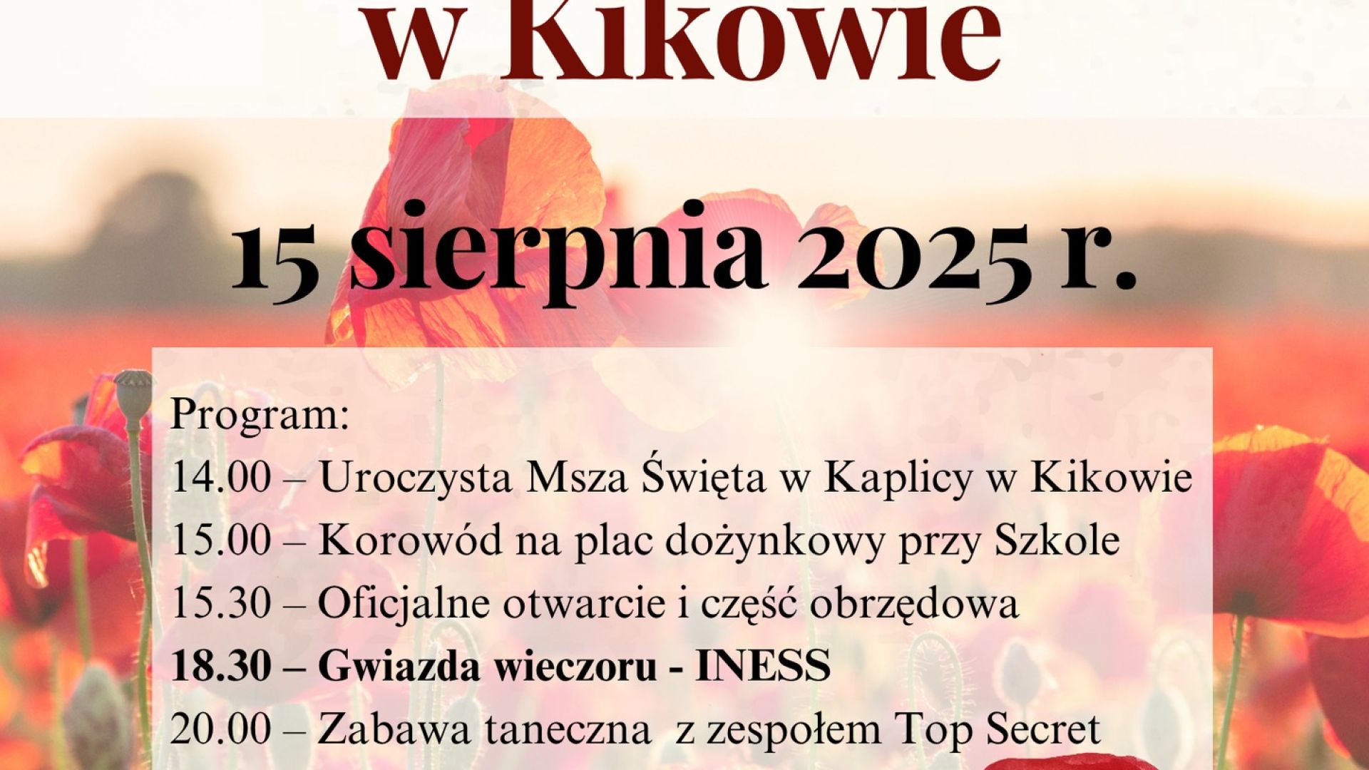 Dożynki Gminne w Kikowie