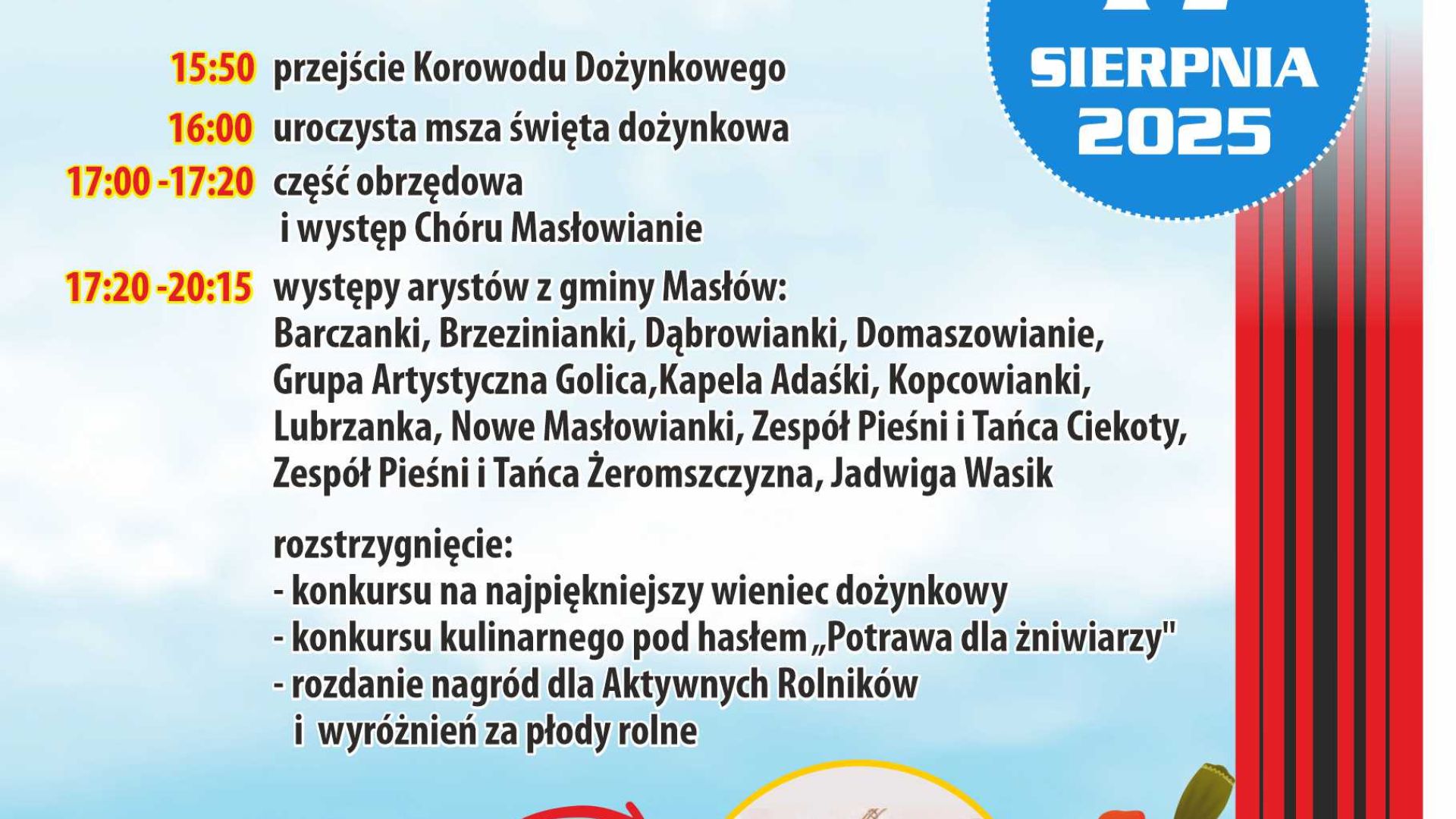 Dożynki Gminne w Ciekotach