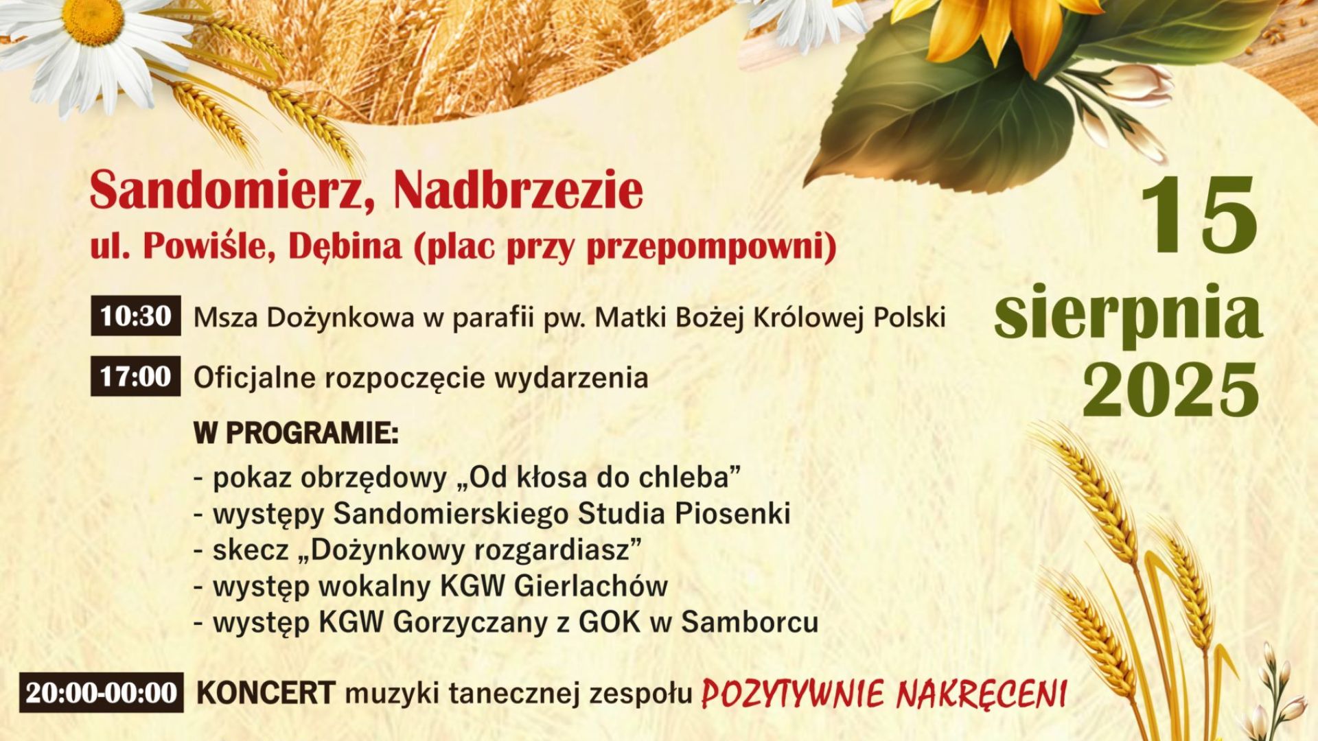 Dożynki Miejskie w Sandomierzu