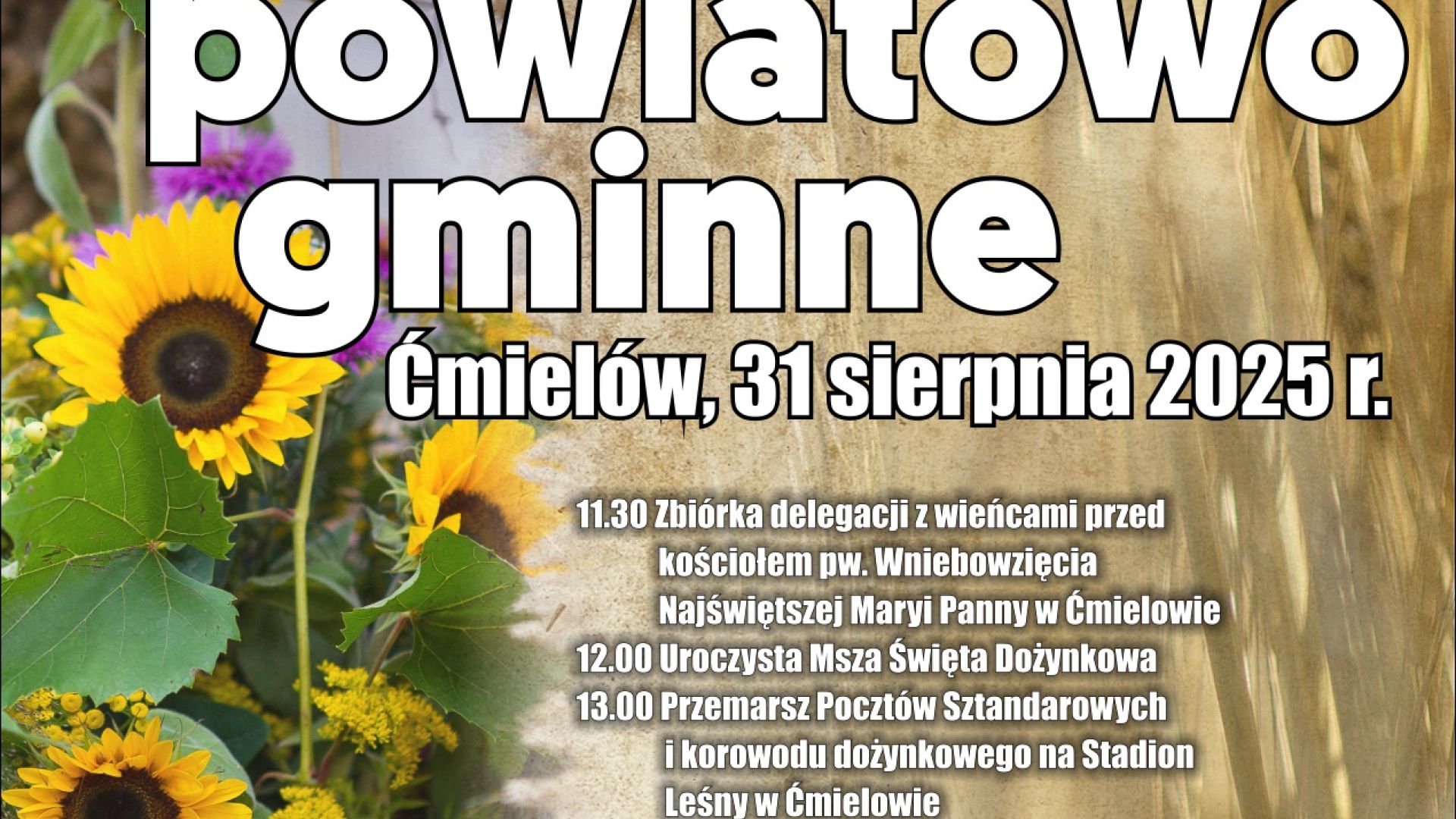 Dożynki Powiatowo-Gminne w Ćmielowie