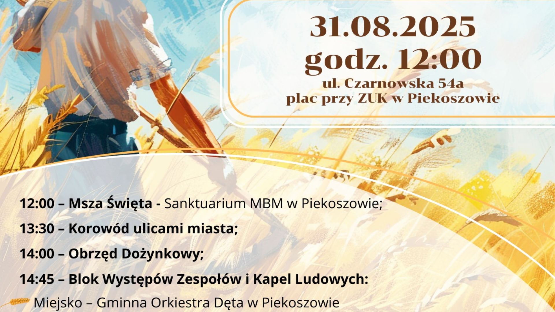 Dożynki Powiatu Kieleckiego i Miasta oraz Gminy Piekoszów