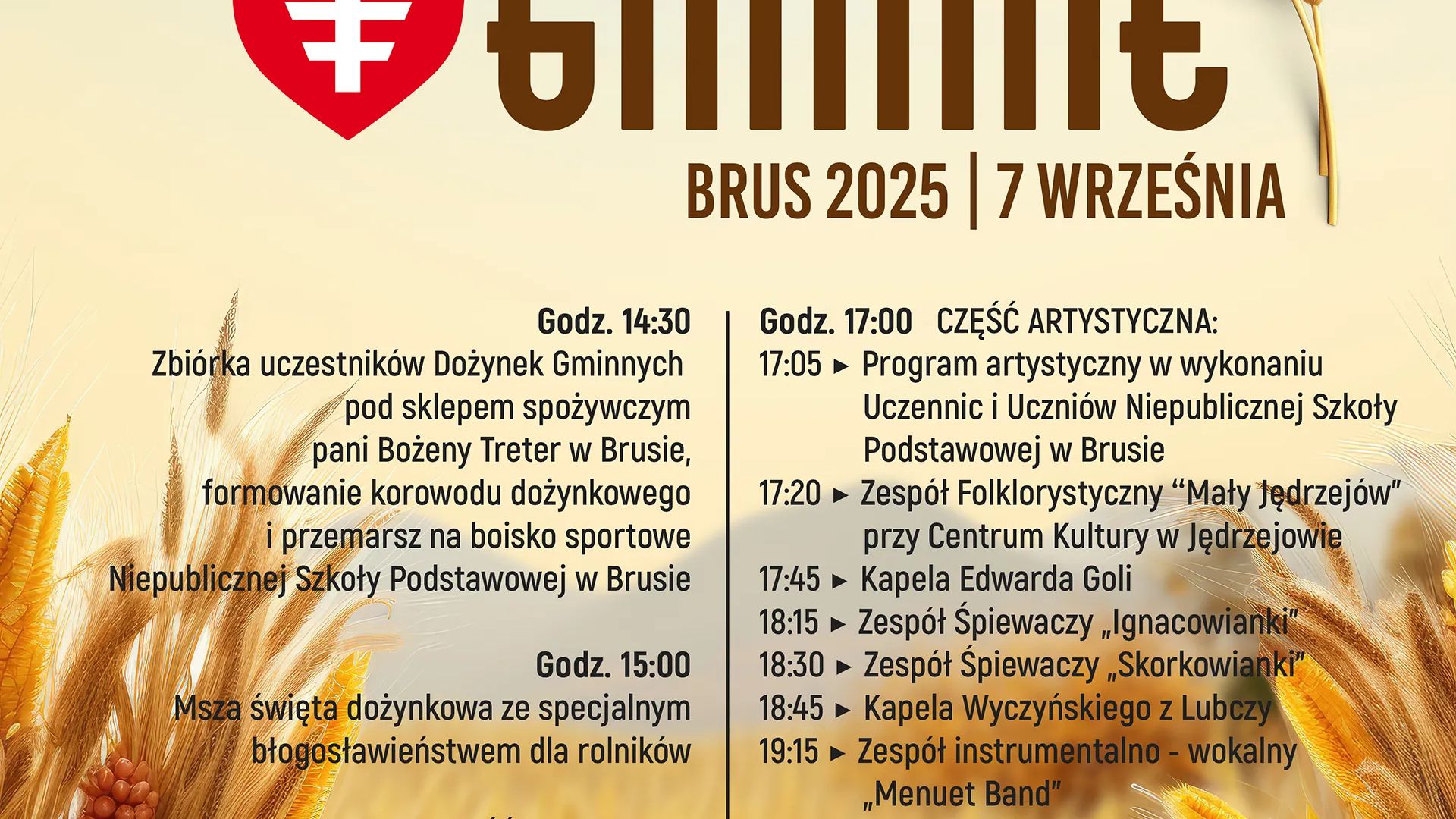 Dożynki Gminne Brus 2025