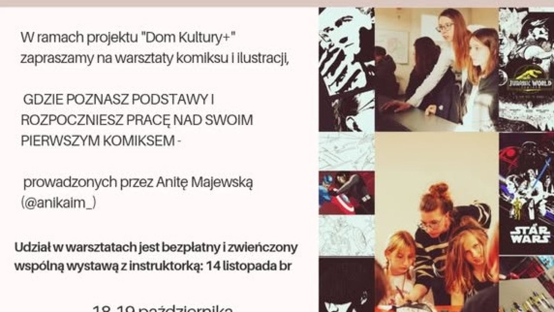 Warsztaty komiksu i ilustracji w Skarżysku-Kamiennej
