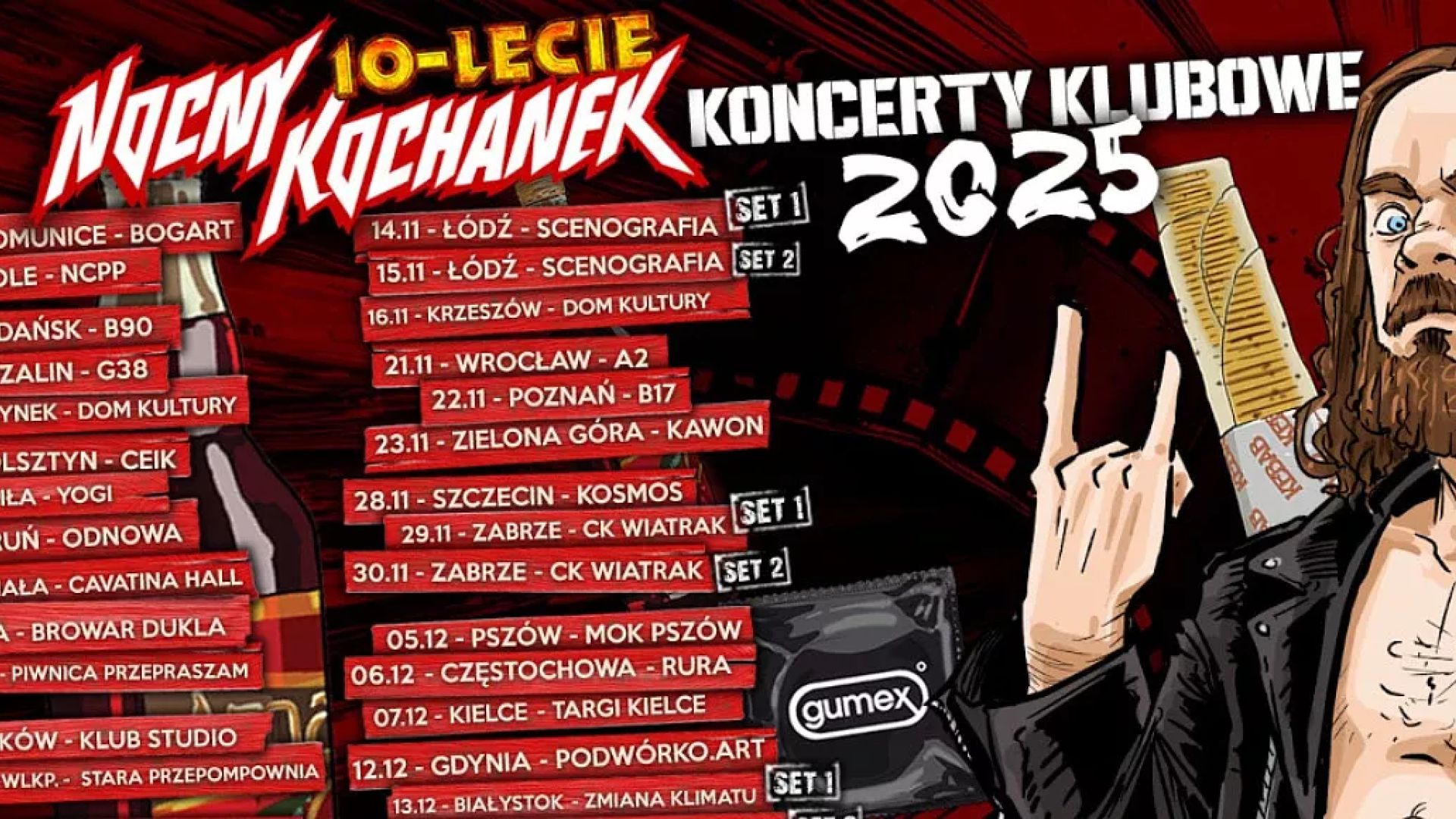 Koncert Nocnego Kochanka w Centrum Kongresowym Targów Kielce