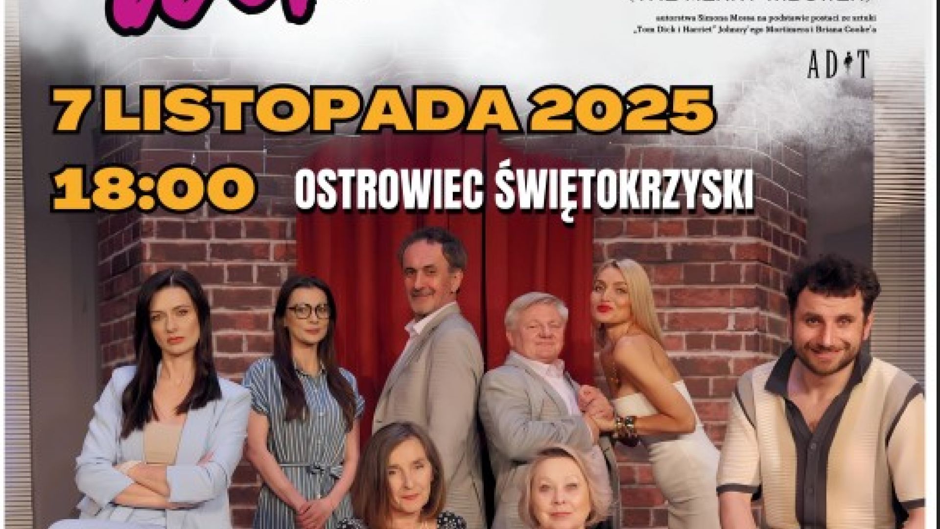 Spektakl "Wesoły Wdowiec" w Ostrowcu Świętokrzyskim