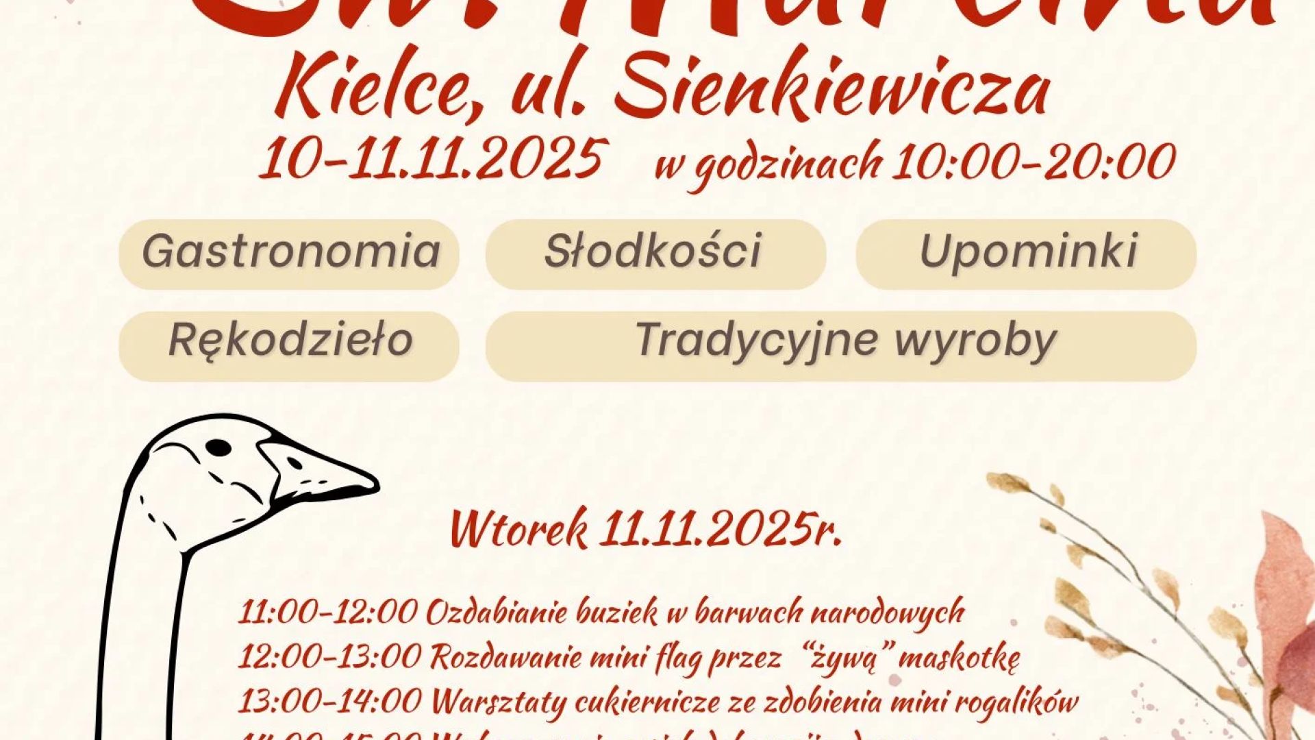 Gęsina św. Marcina w Kielcach