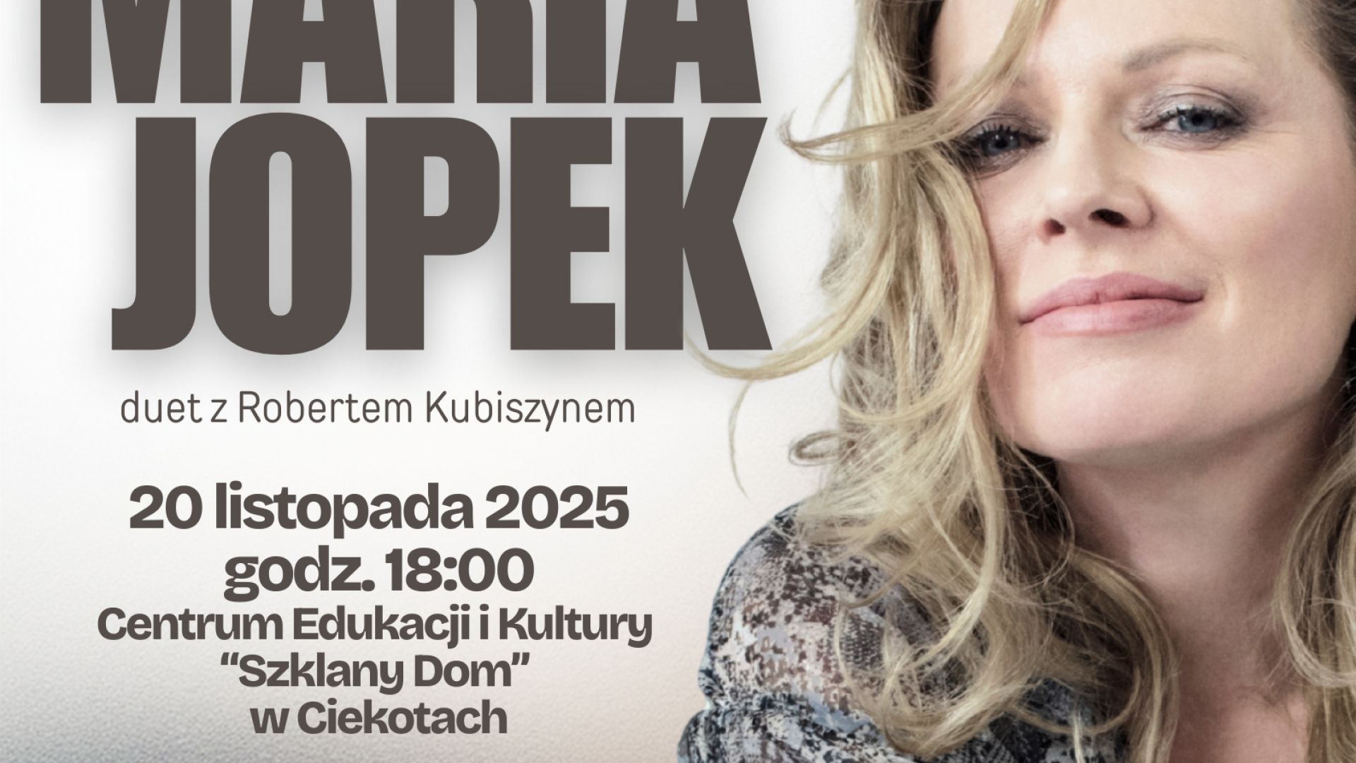 Koncert Anny Marii Jopek w Ciekotach