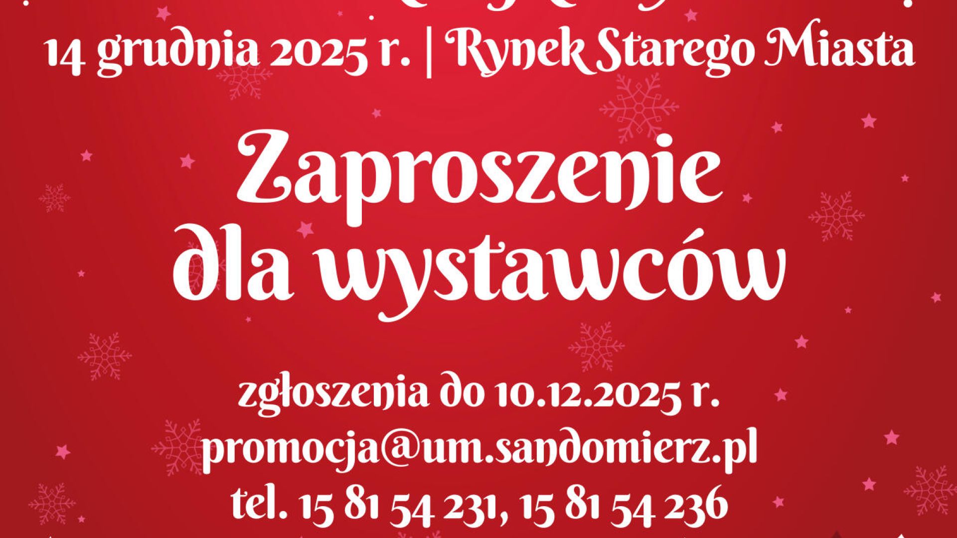 XI Jarmark Mikołajkowy w Sandomierzu