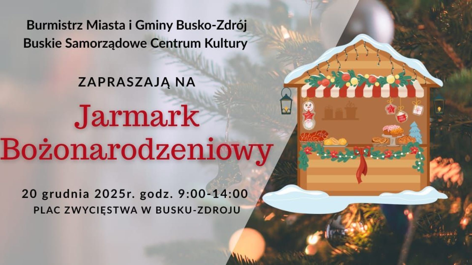 Jarmark Bożonarodzeniowy w Busku Zdroju